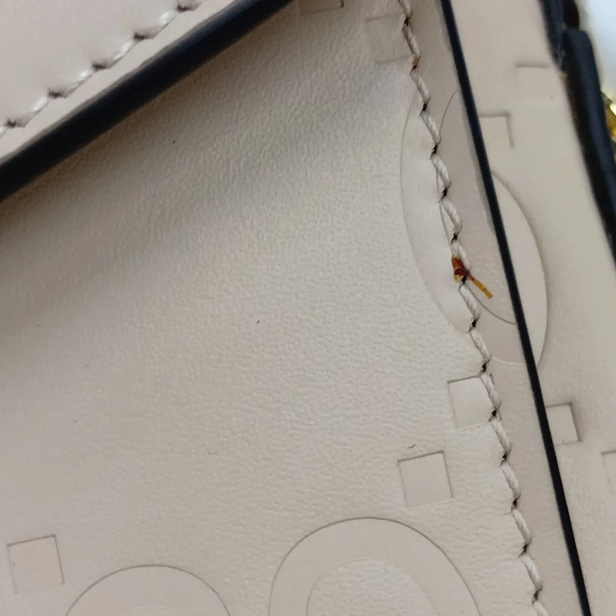 GG Supermini 781554 Leather Chain Shoulder Bag, Beige — view 10