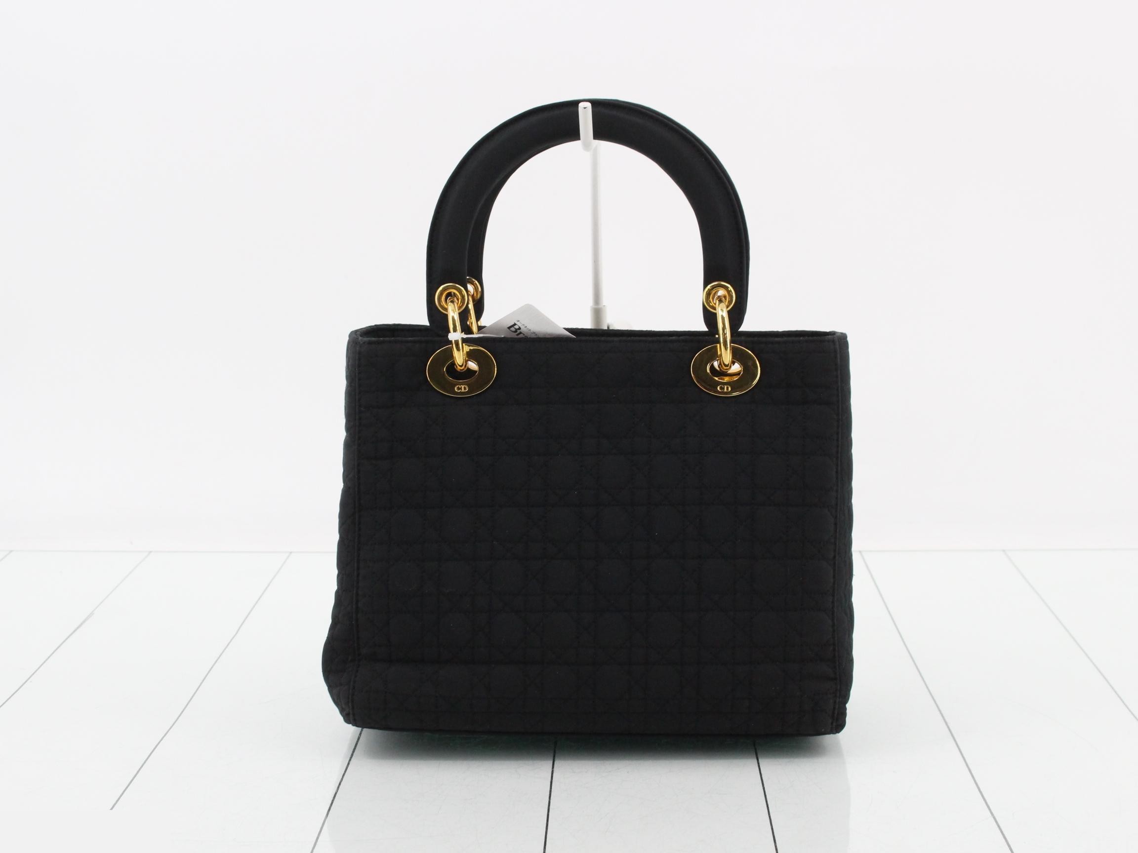 Lady Dior Cannage Nylon Handbag — view 2