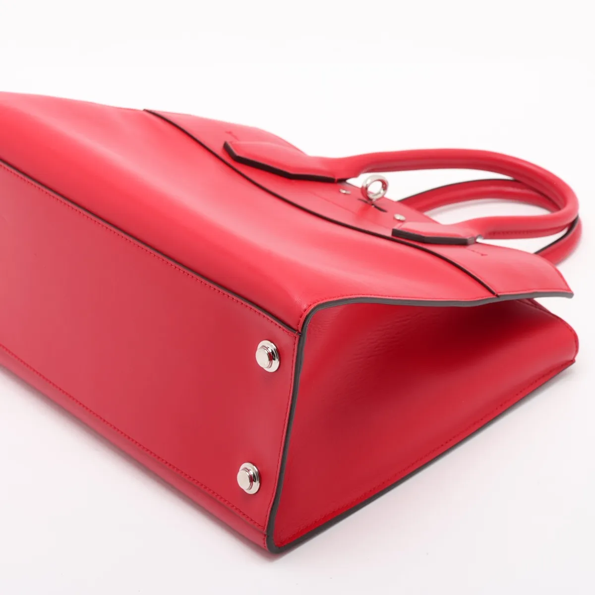 LV logo x leather City Steamer MM M51027 FO1116 Red — view 3