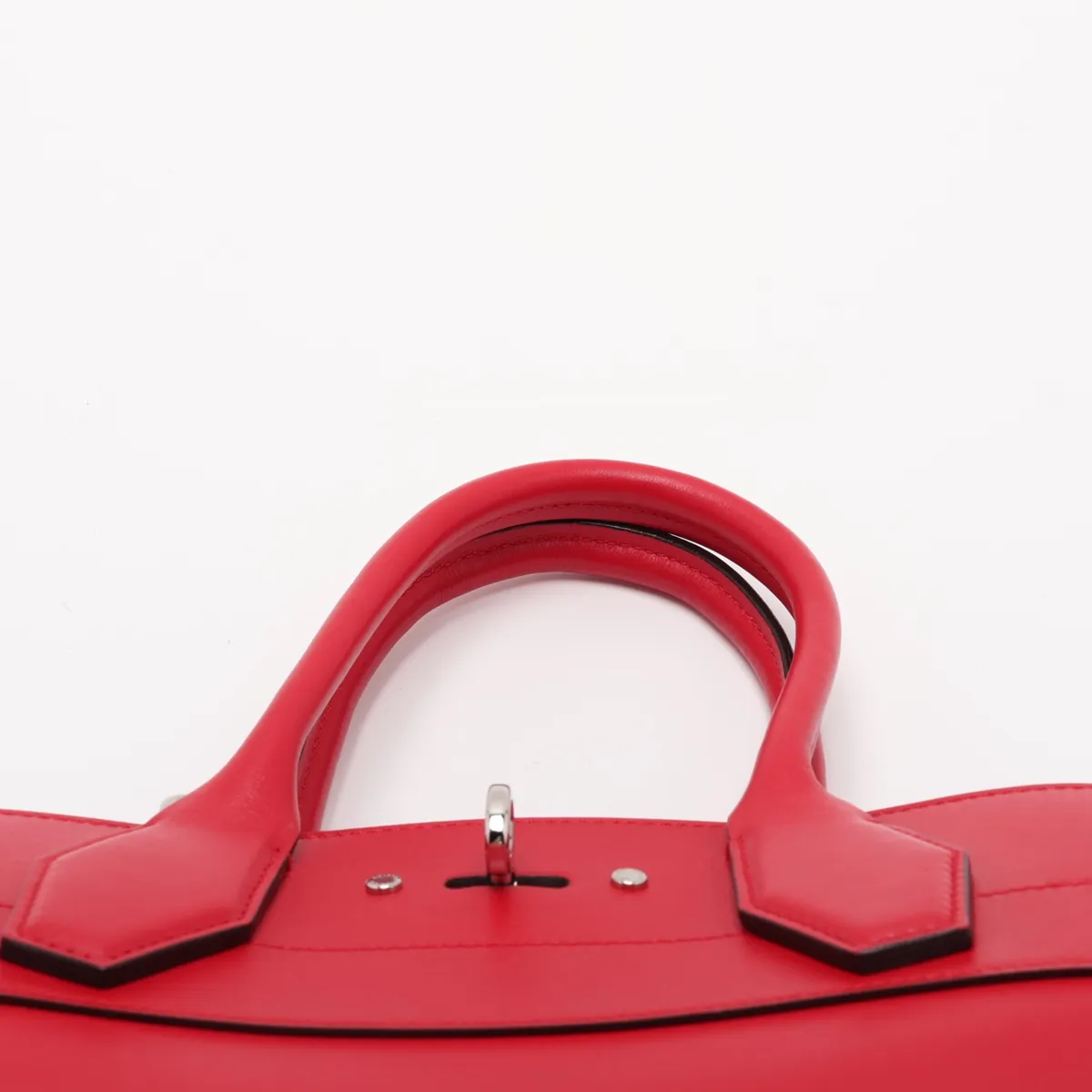 LV logo x leather City Steamer MM M51027 FO1116 Red — view 6