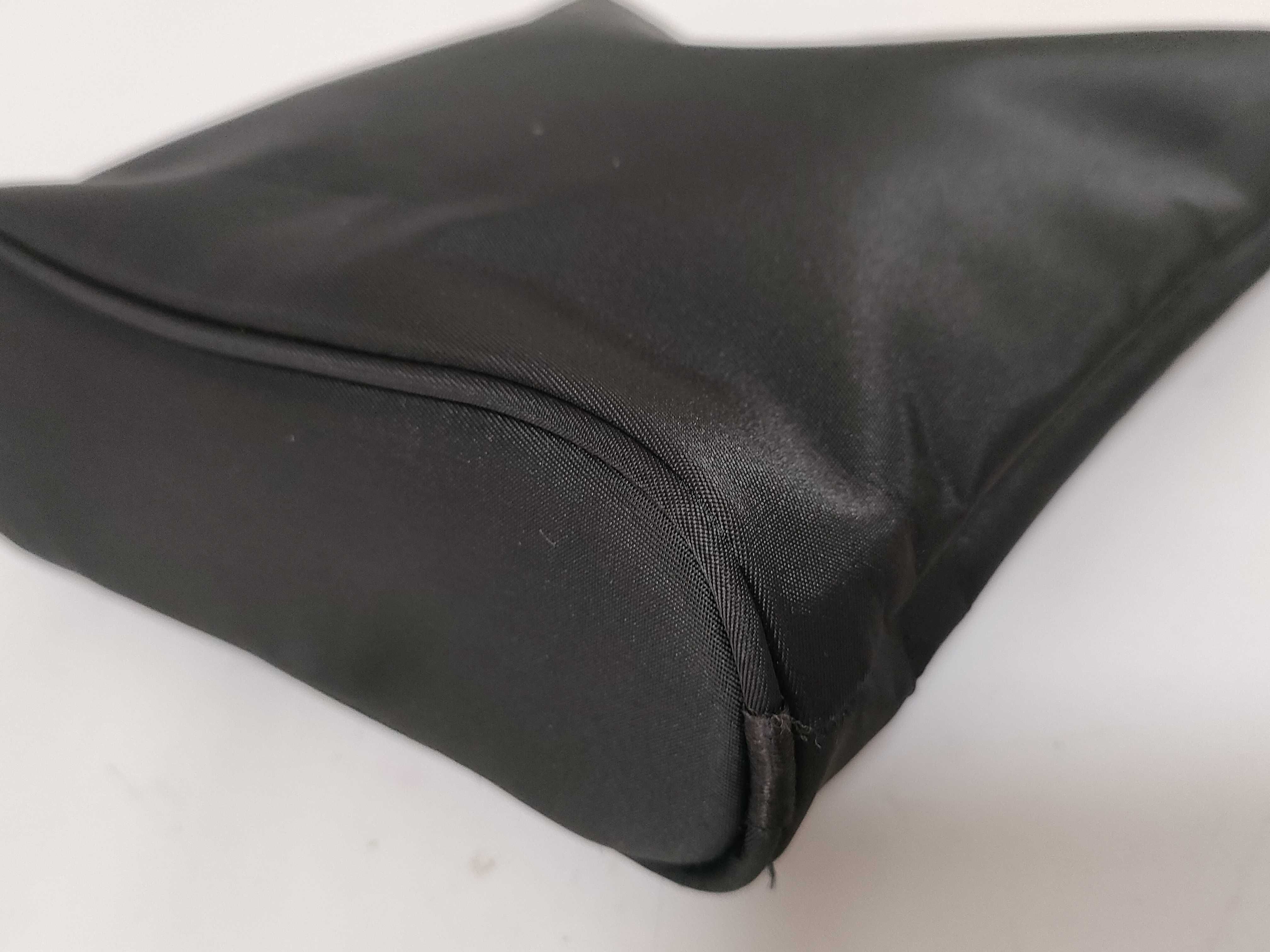 Mini Nylon Handbag, Black — view 6