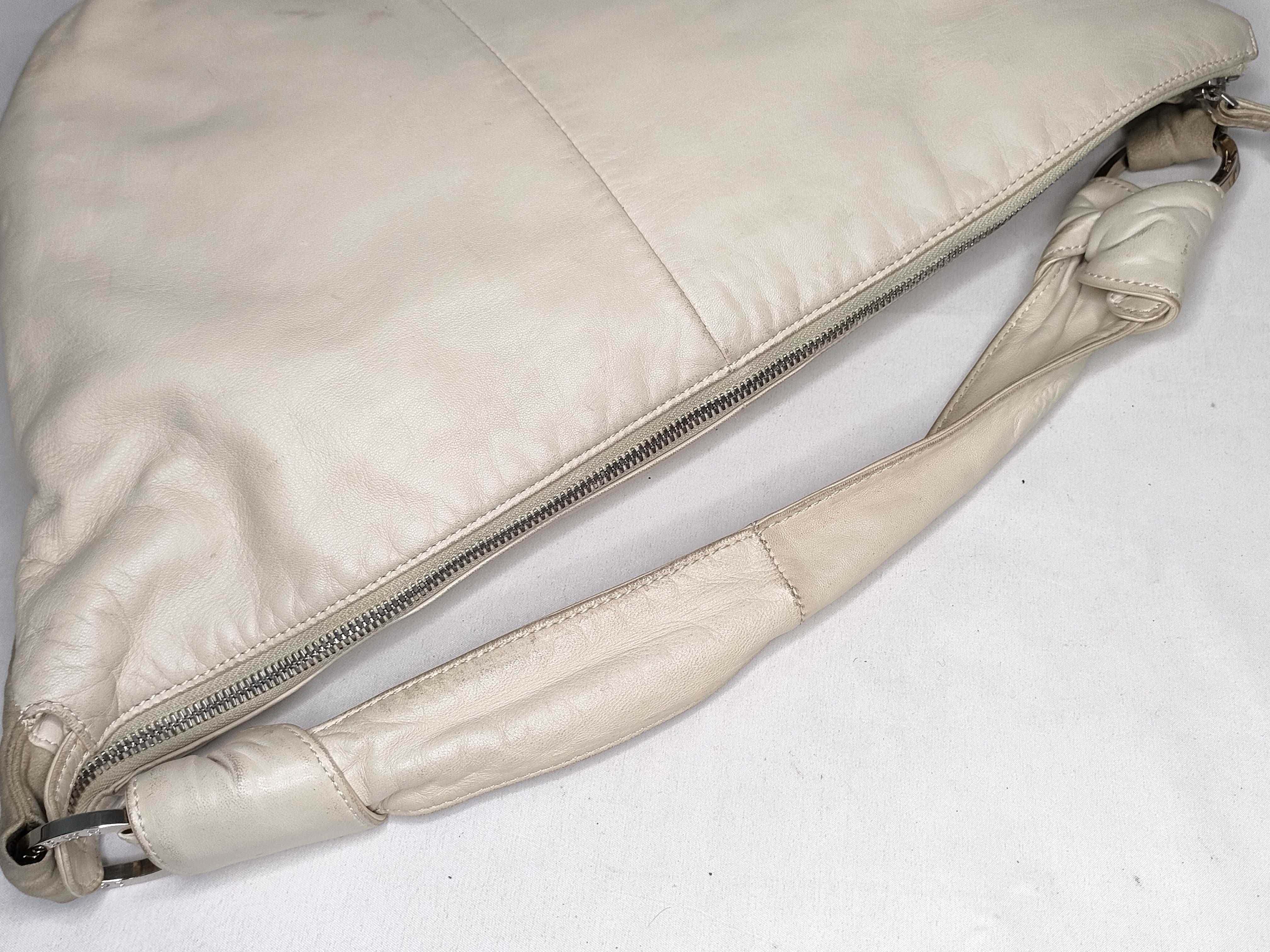 Nappa Leather One-Shoulder Anagram Shoulder Bag — view 3