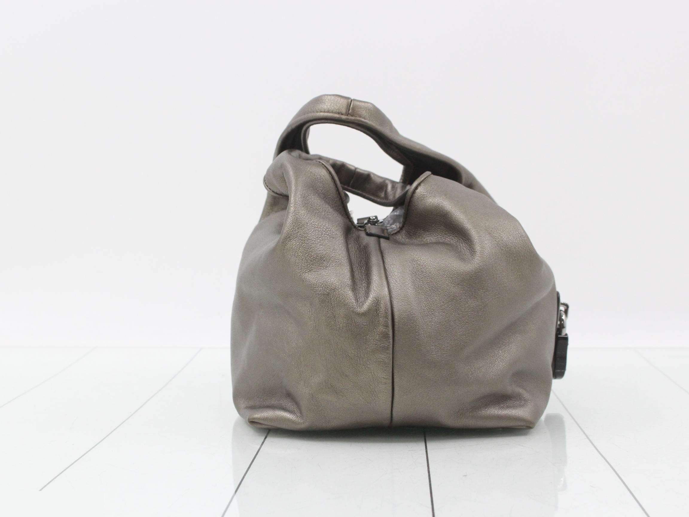 handbag, women's, Carrie PM, bronze and gold. — view 4