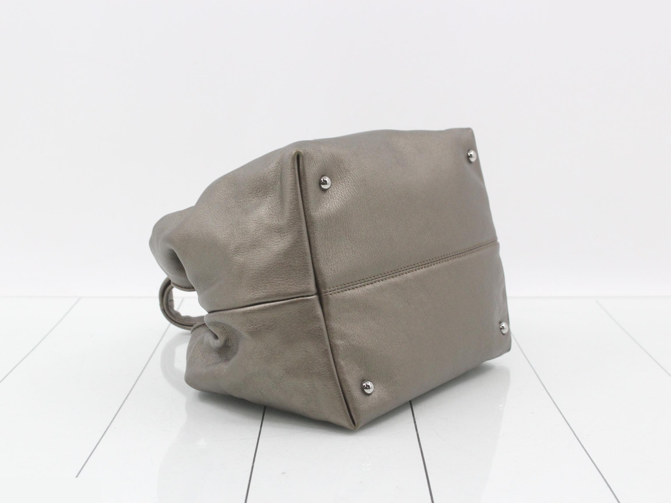 handbag, women's, Carrie PM, bronze and gold. — view 5