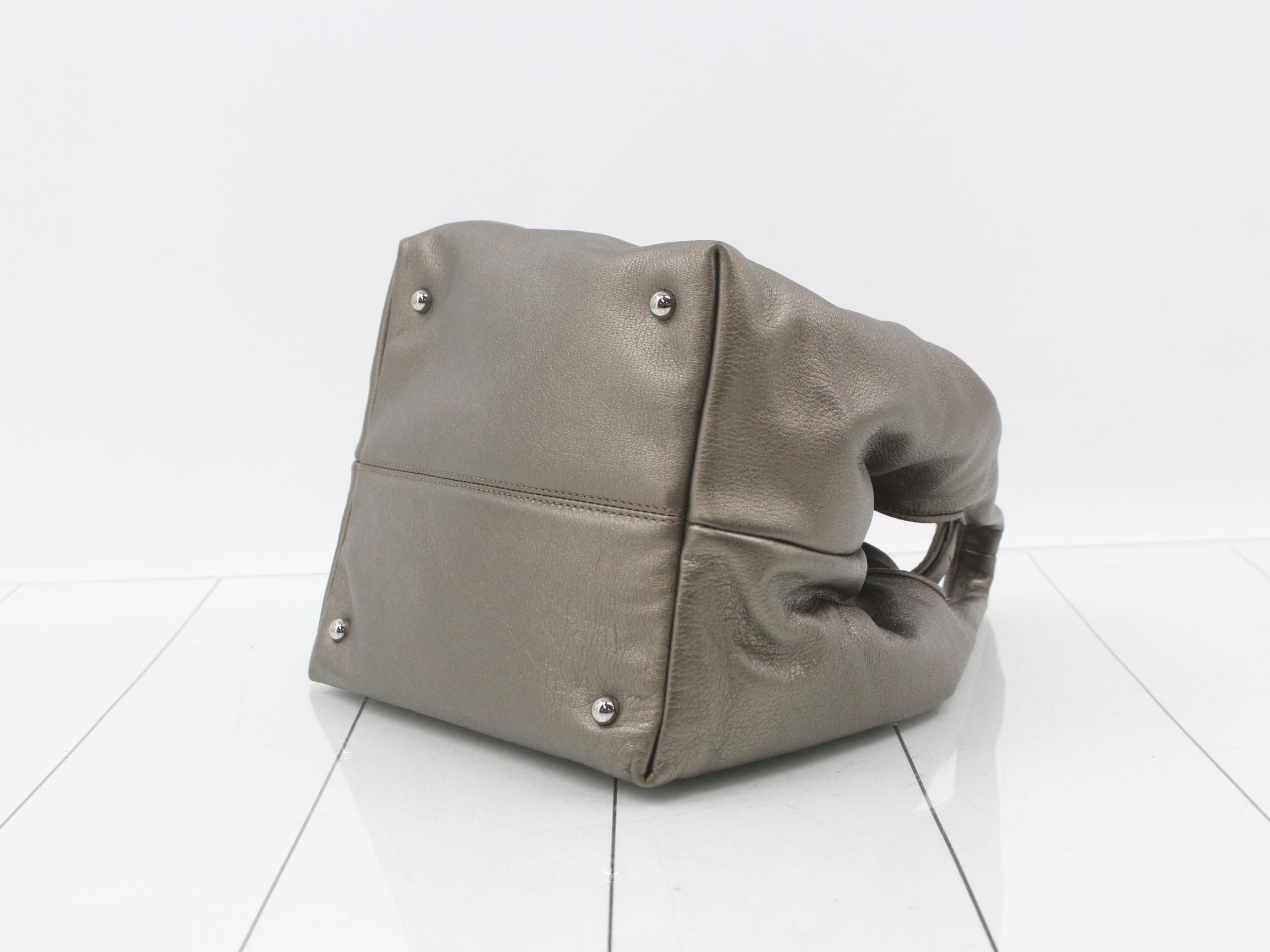 handbag, women's, Carrie PM, bronze and gold. — view 6