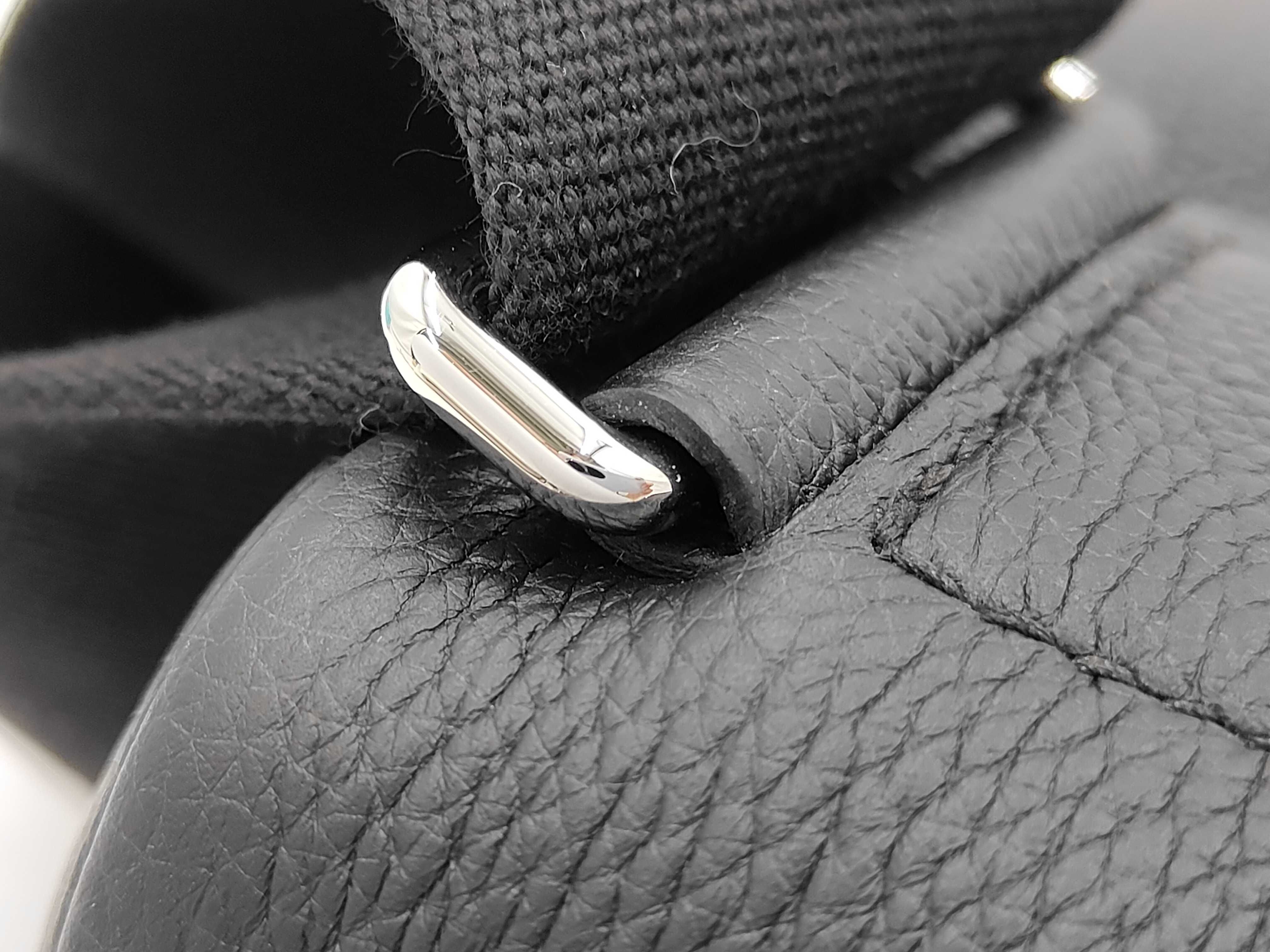 Kelly Accad PM Noir Togo G-stamp Shoulder Bag — view 8