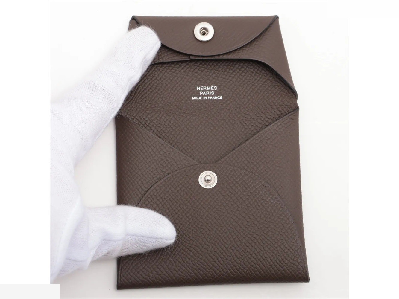 B Stamped, manufactured in 2023, Bastia Veau Epsom leather coin case — view 3