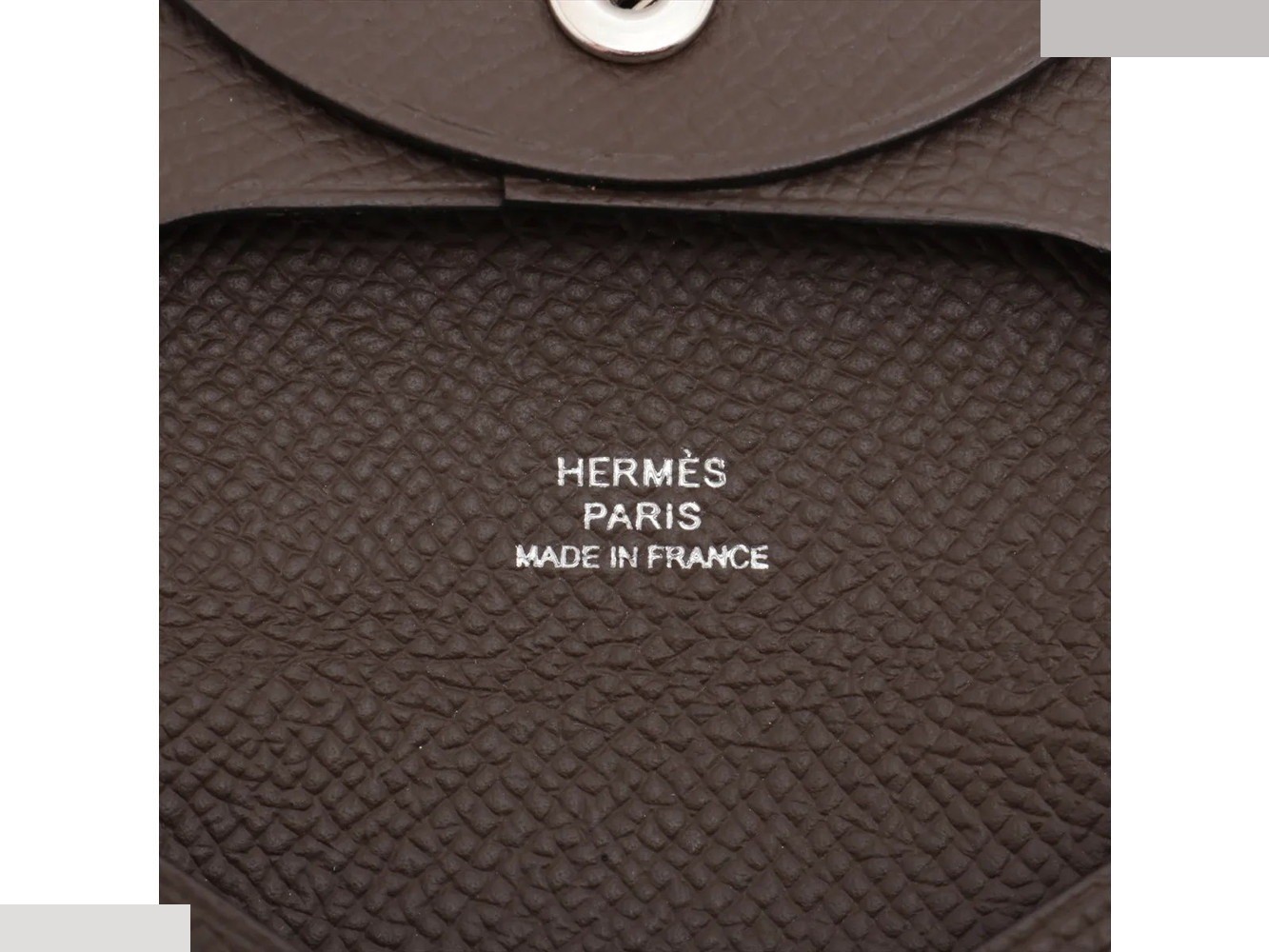 B Stamped, manufactured in 2023, Bastia Veau Epsom leather coin case — view 5