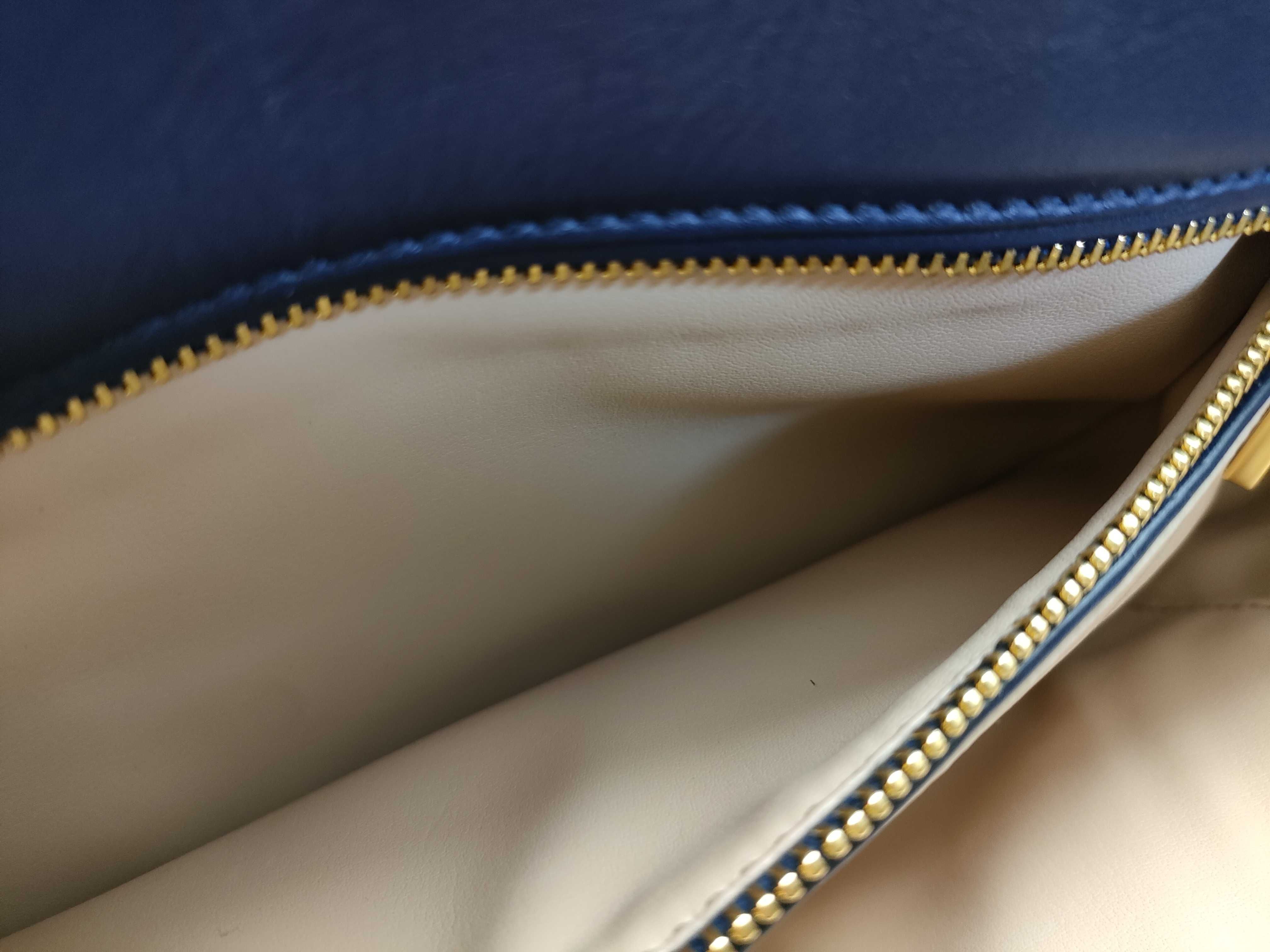 Turnlock Denim Chain Shoulder Bag — view 14