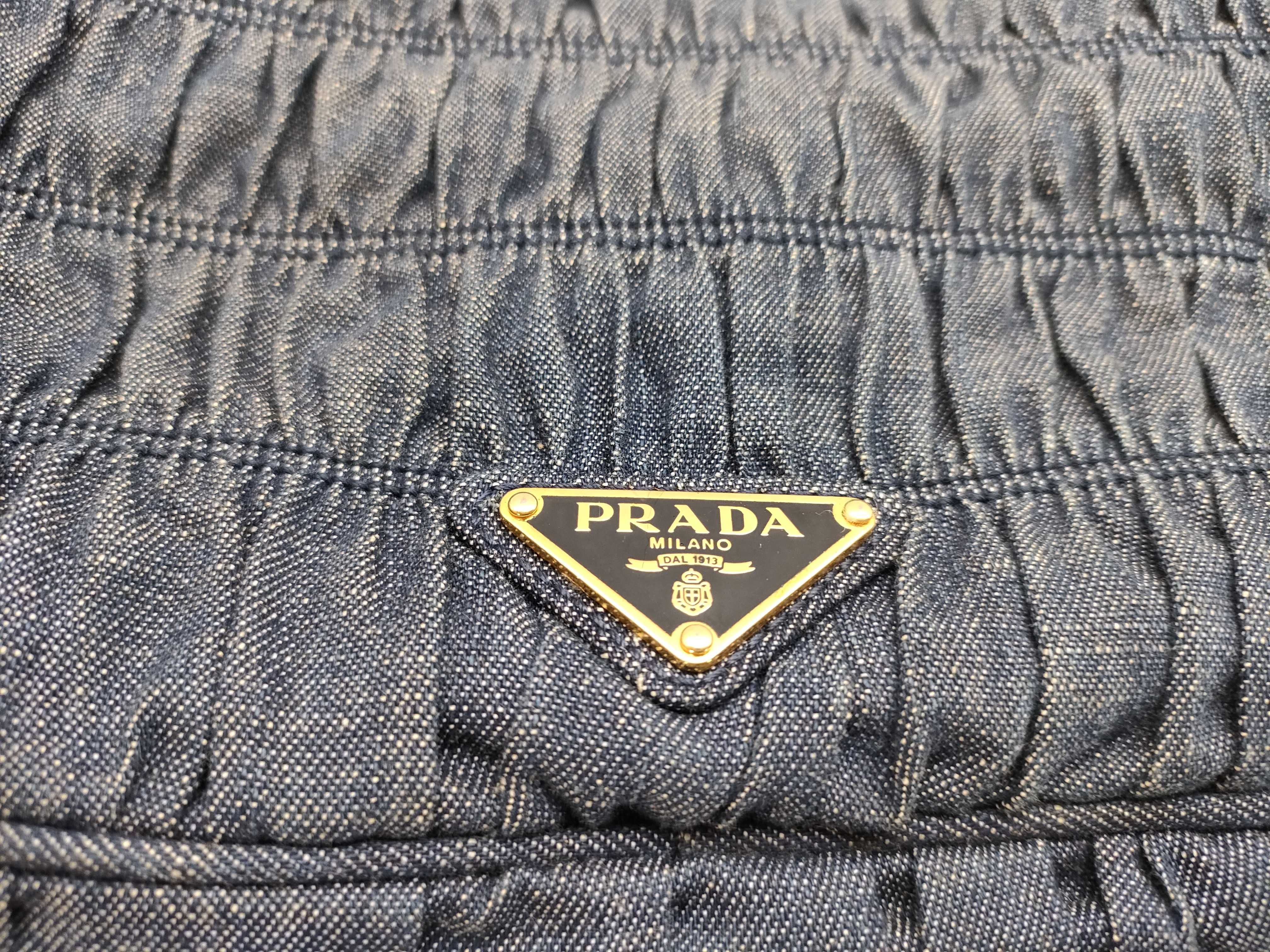 Turnlock Denim Chain Shoulder Bag — view 9