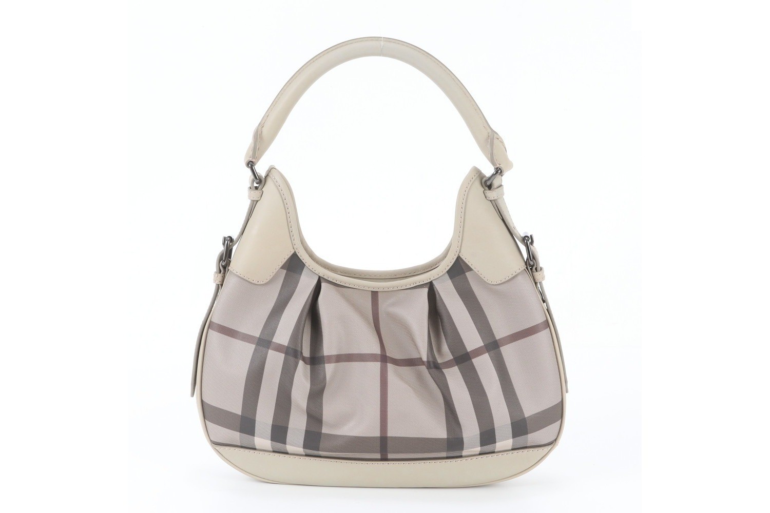 Checked leather shoulder bag, one-shoulder bag. — view 3