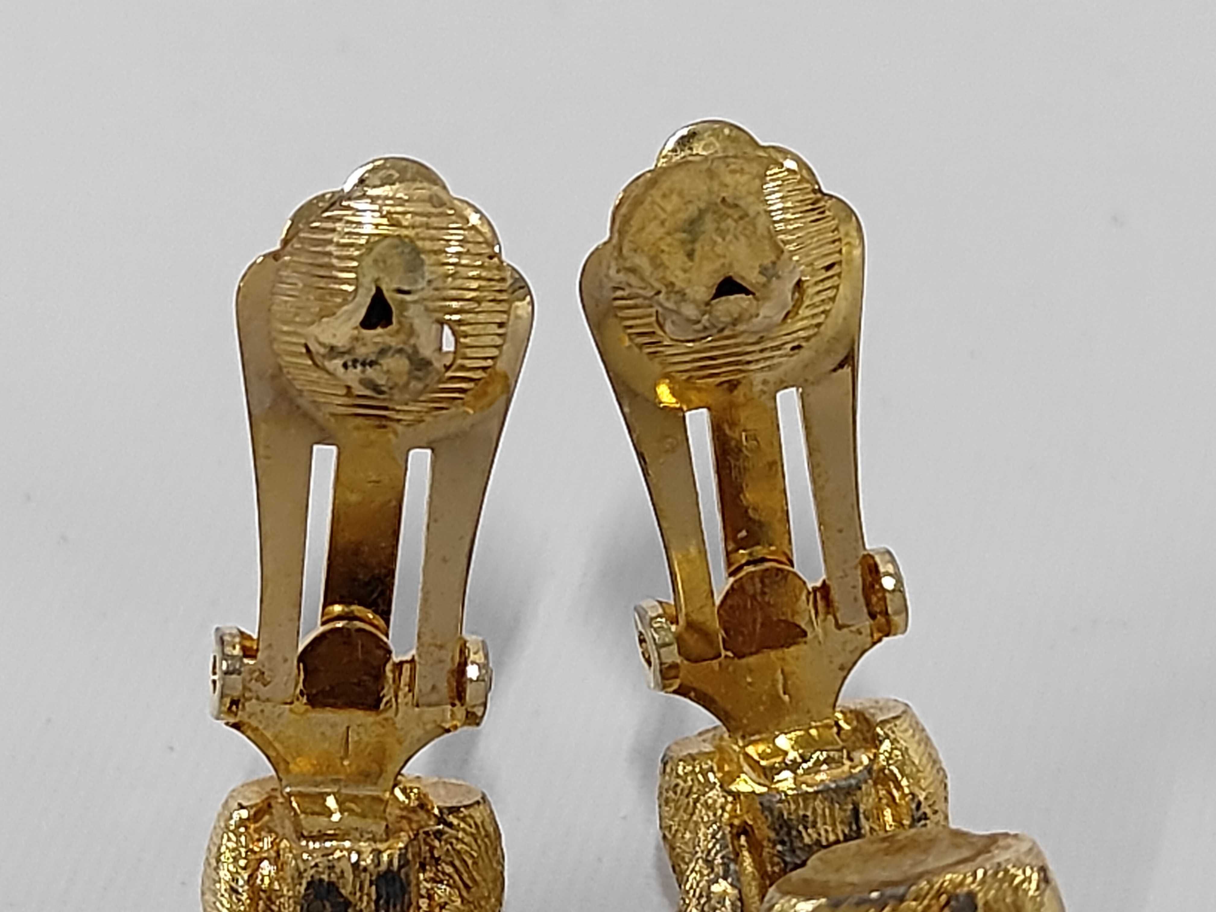 Vintage Twist Knot Gold Earrings — view 5