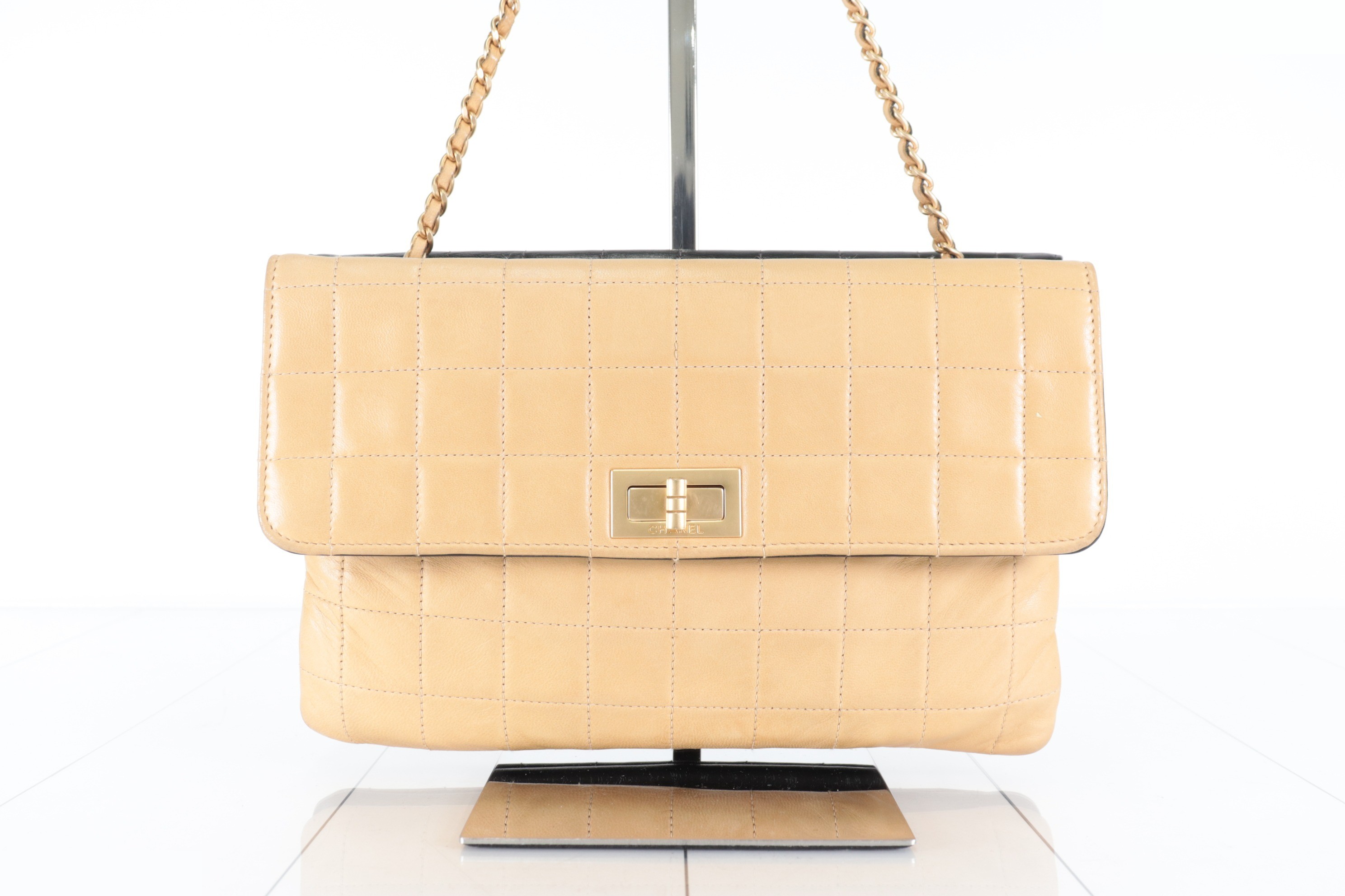 2.55 Bicolor Lambskin Chain Shoulder Bag, Series 6 — view 2
