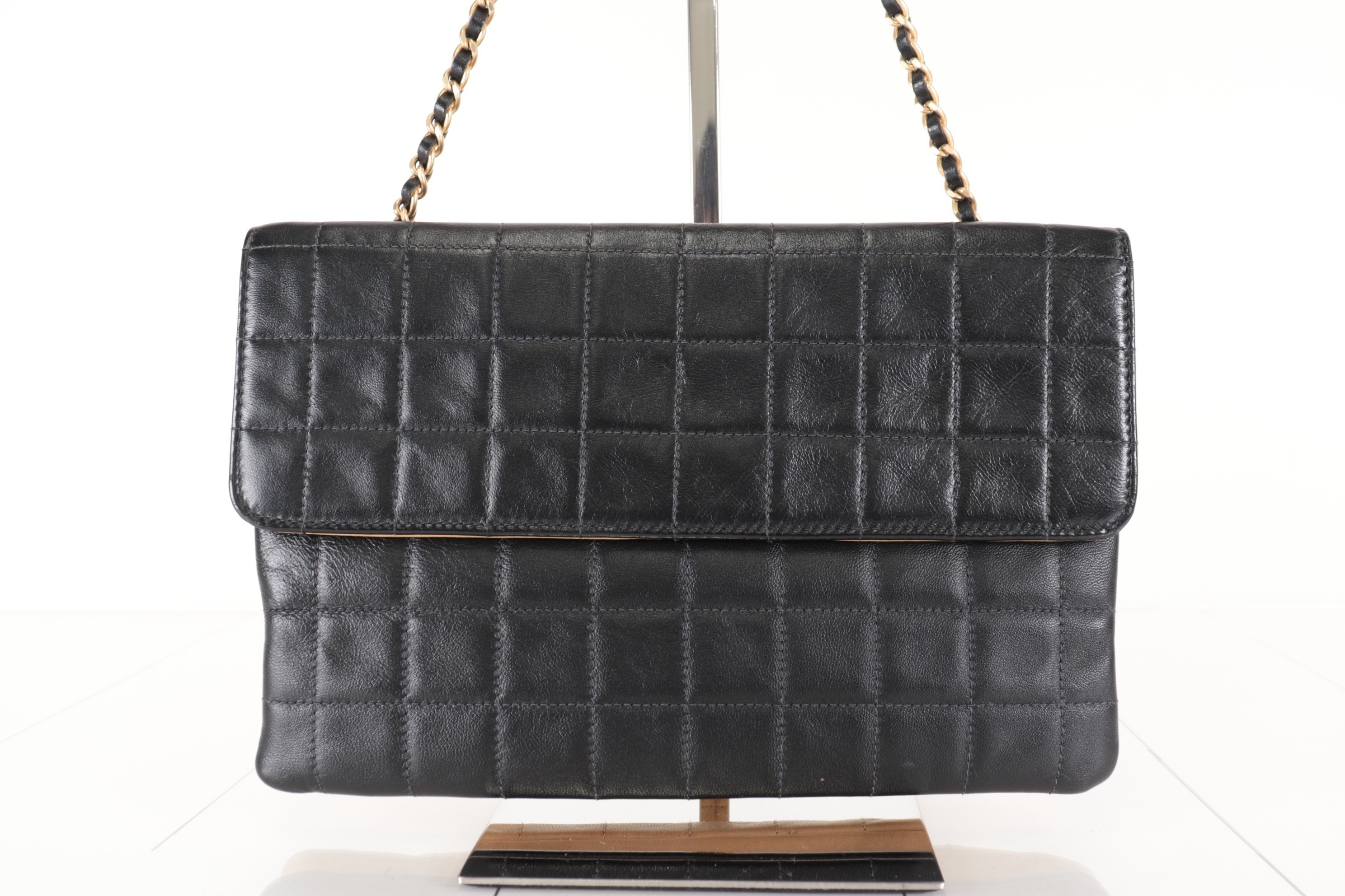 2.55 Bicolor Lambskin Chain Shoulder Bag, Series 6 — view 3