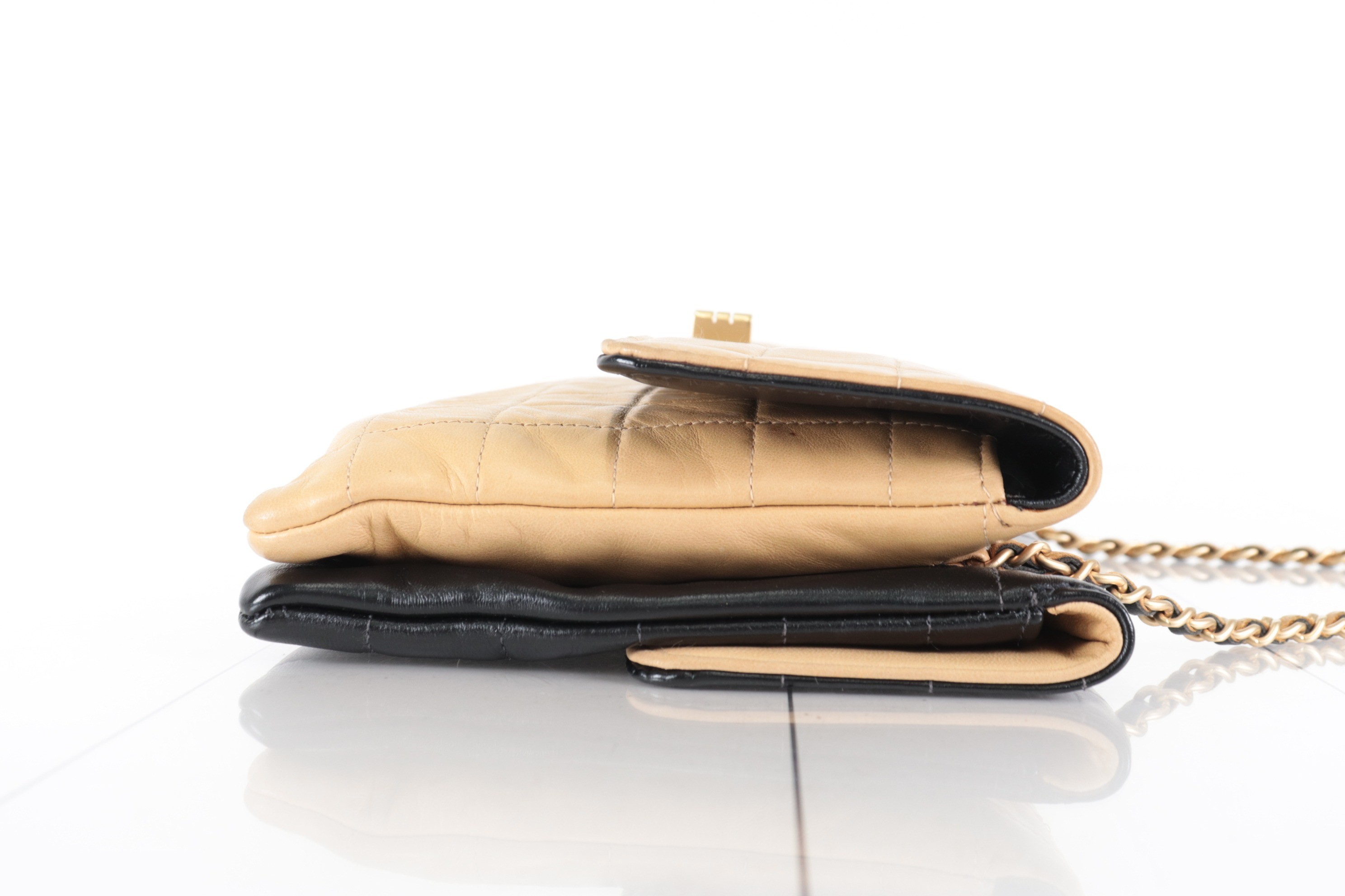 2.55 Bicolor Lambskin Chain Shoulder Bag, Series 6 — view 5