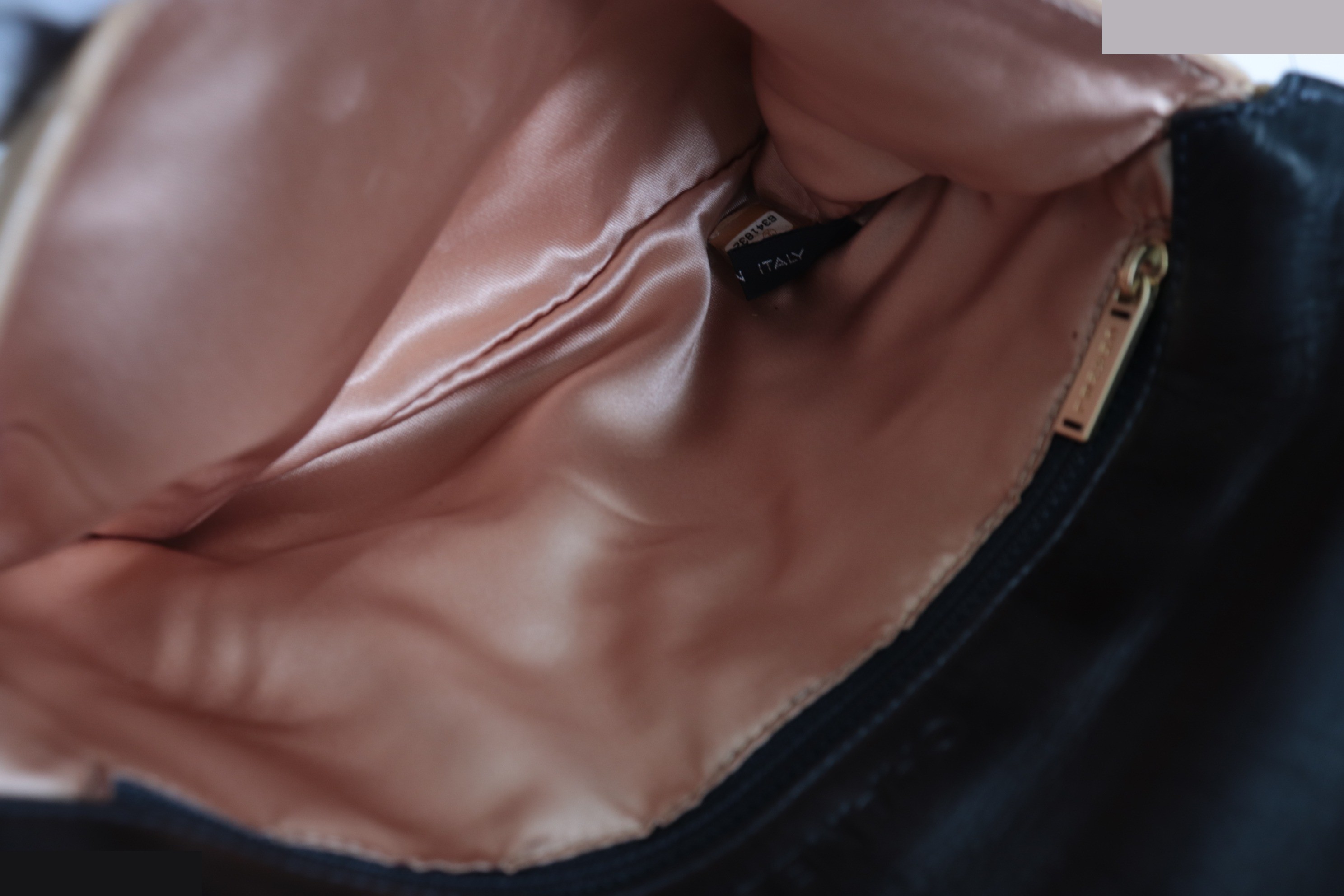 2.55 Bicolor Lambskin Chain Shoulder Bag, Series 6 — view 9