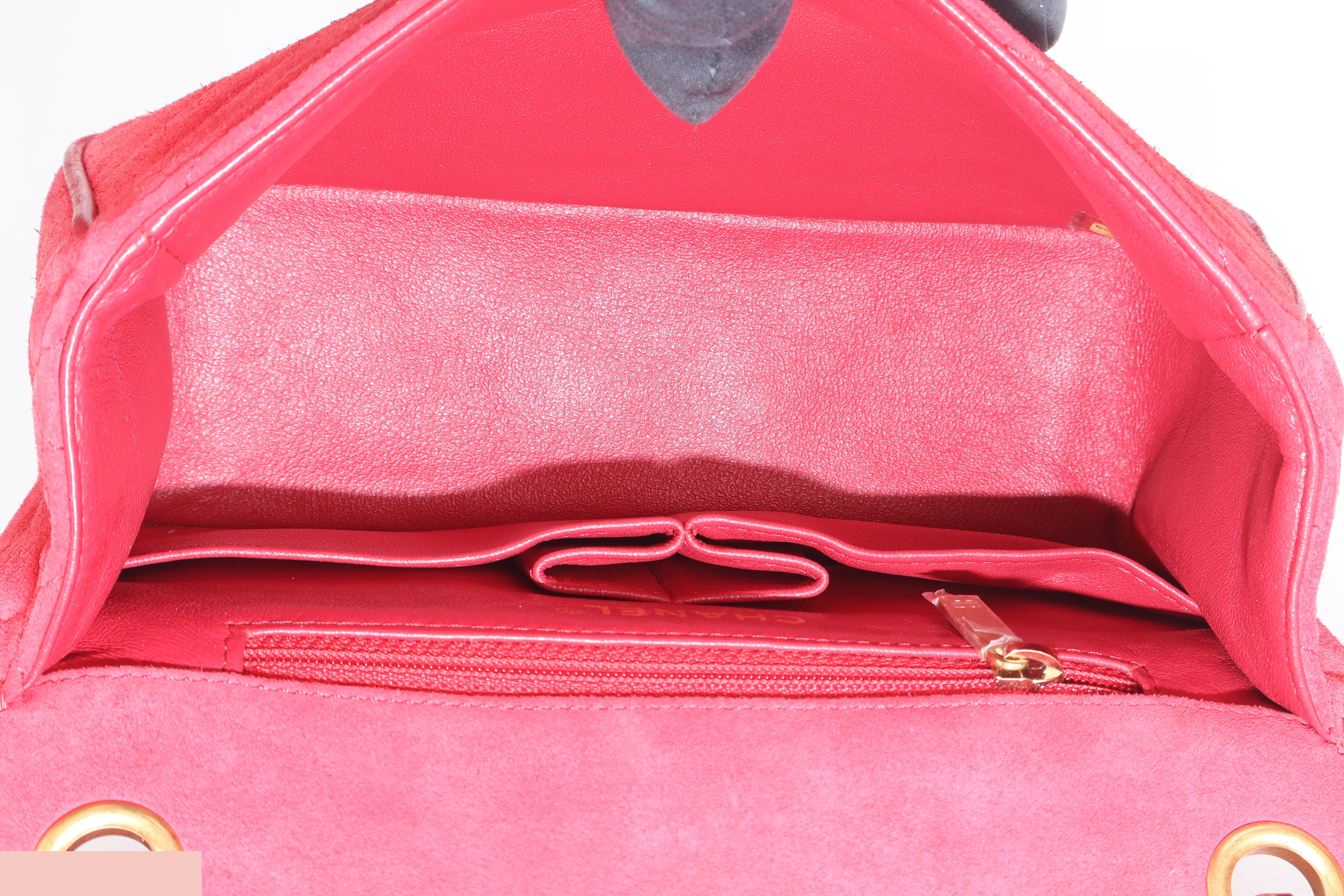 PAGODA FLAP BAG PINK SUEDE GHW — view 6