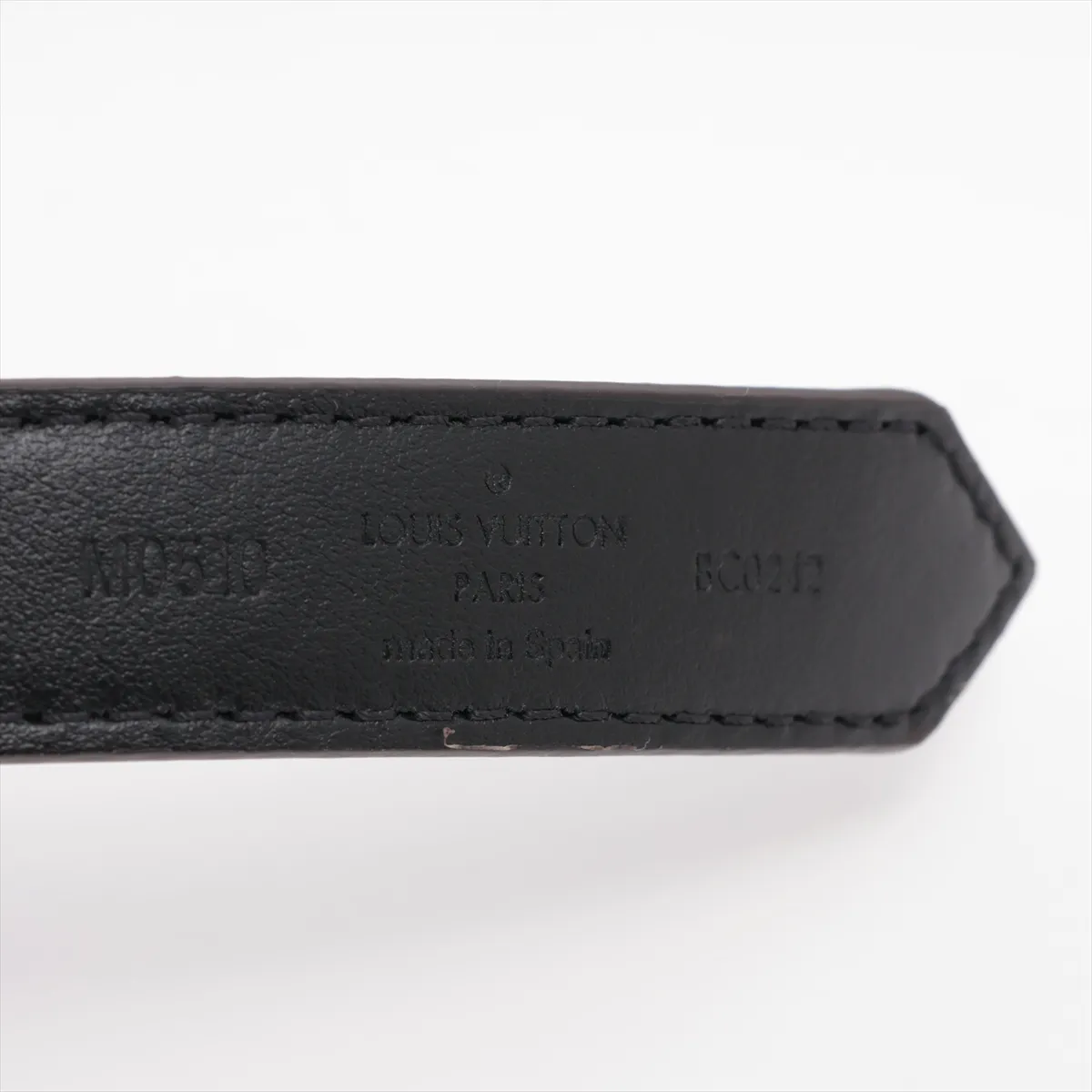 M0510X Belt LV Circle Prime 20MM Reversible BC0242 Belt 75 PVC x Leather Black x Brown — view 5