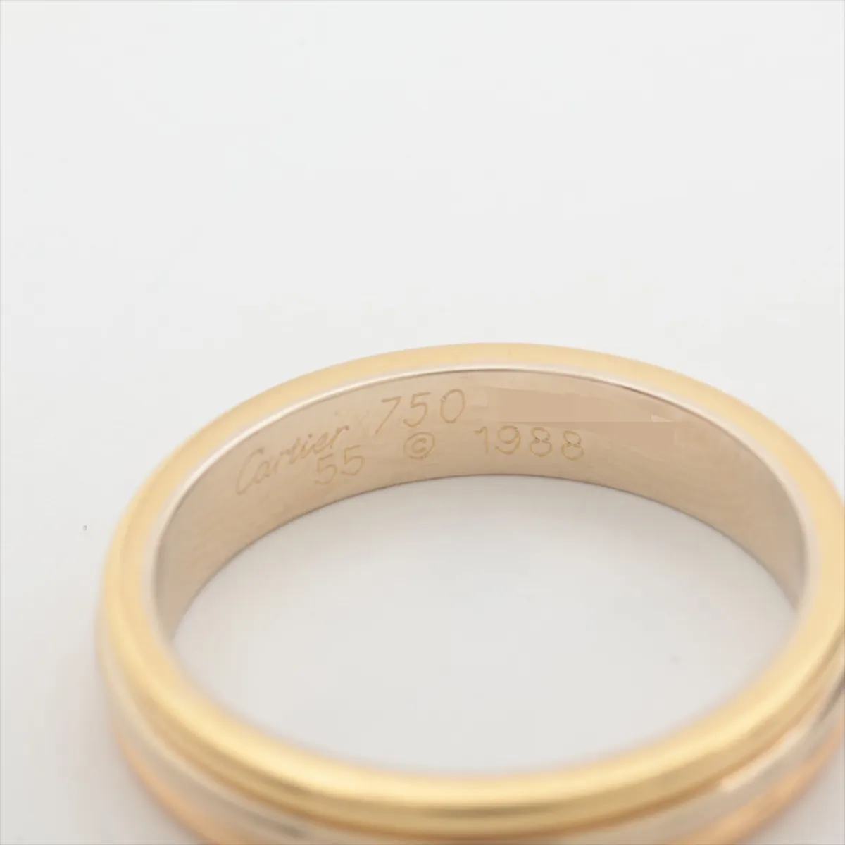 Three Color Ring 750(YG×PG×WG) 5.0g 55 D28665 — view 3