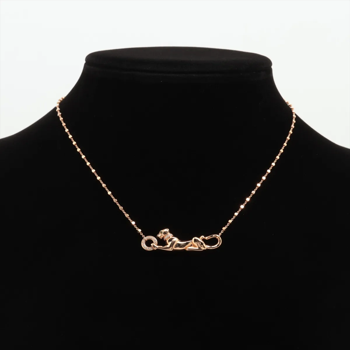 Panthère de Cartier Tsavorite Diamond Necklace 750(PG) 10.4g WWV131 Small stone — view 5