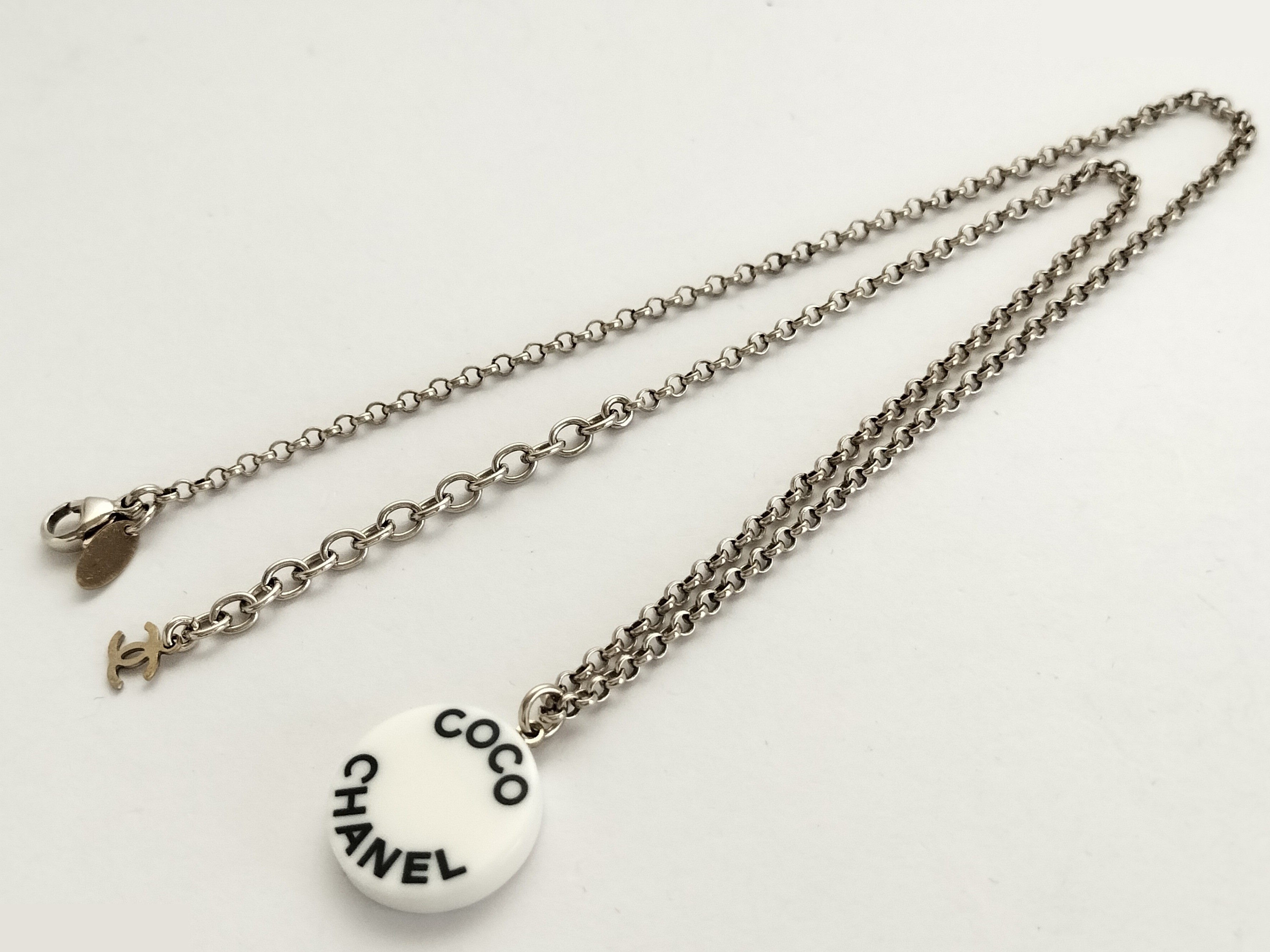 COCO Logo Silver Necklace 07P — view 2