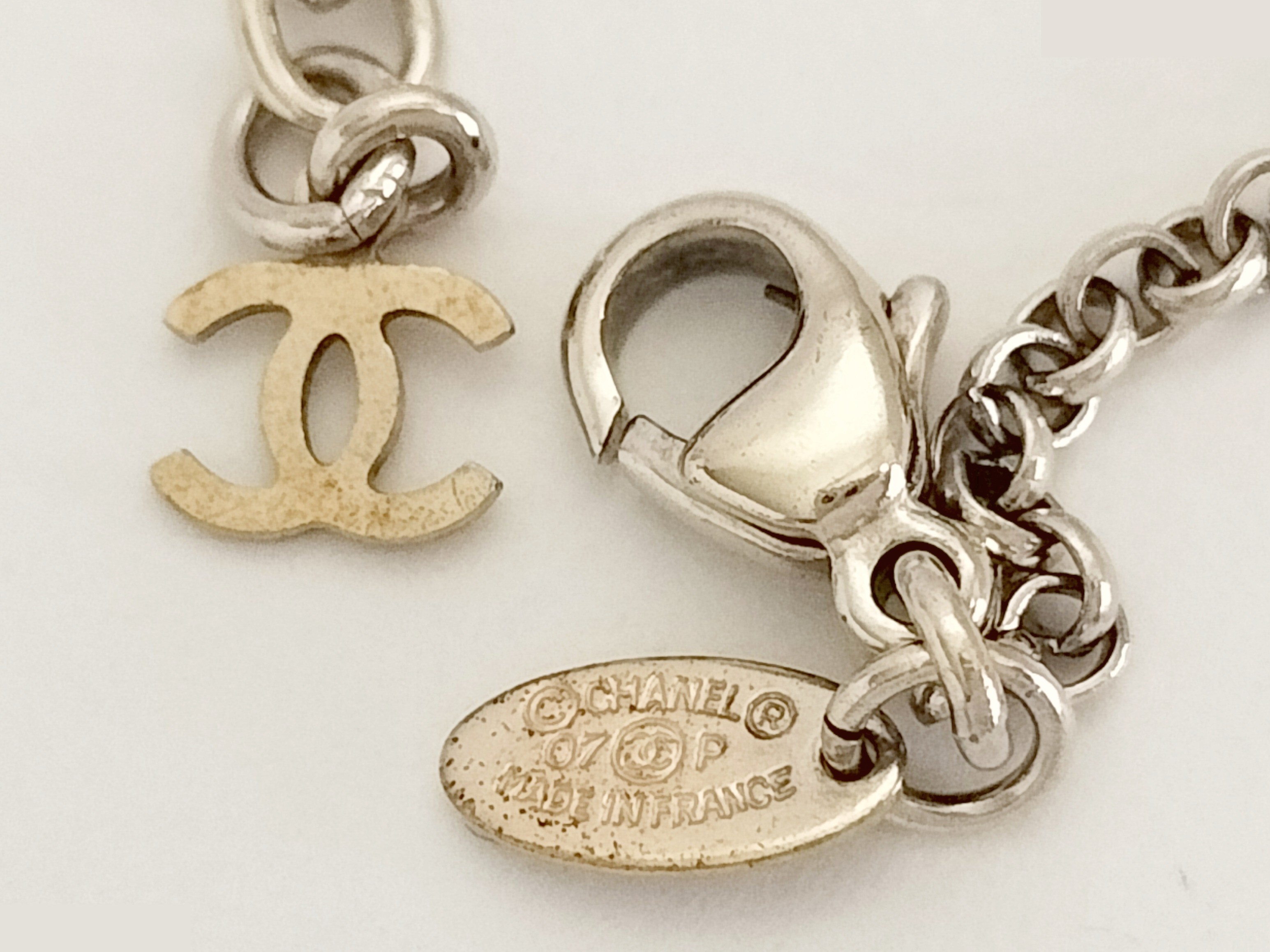 COCO Logo Silver Necklace 07P — view 3