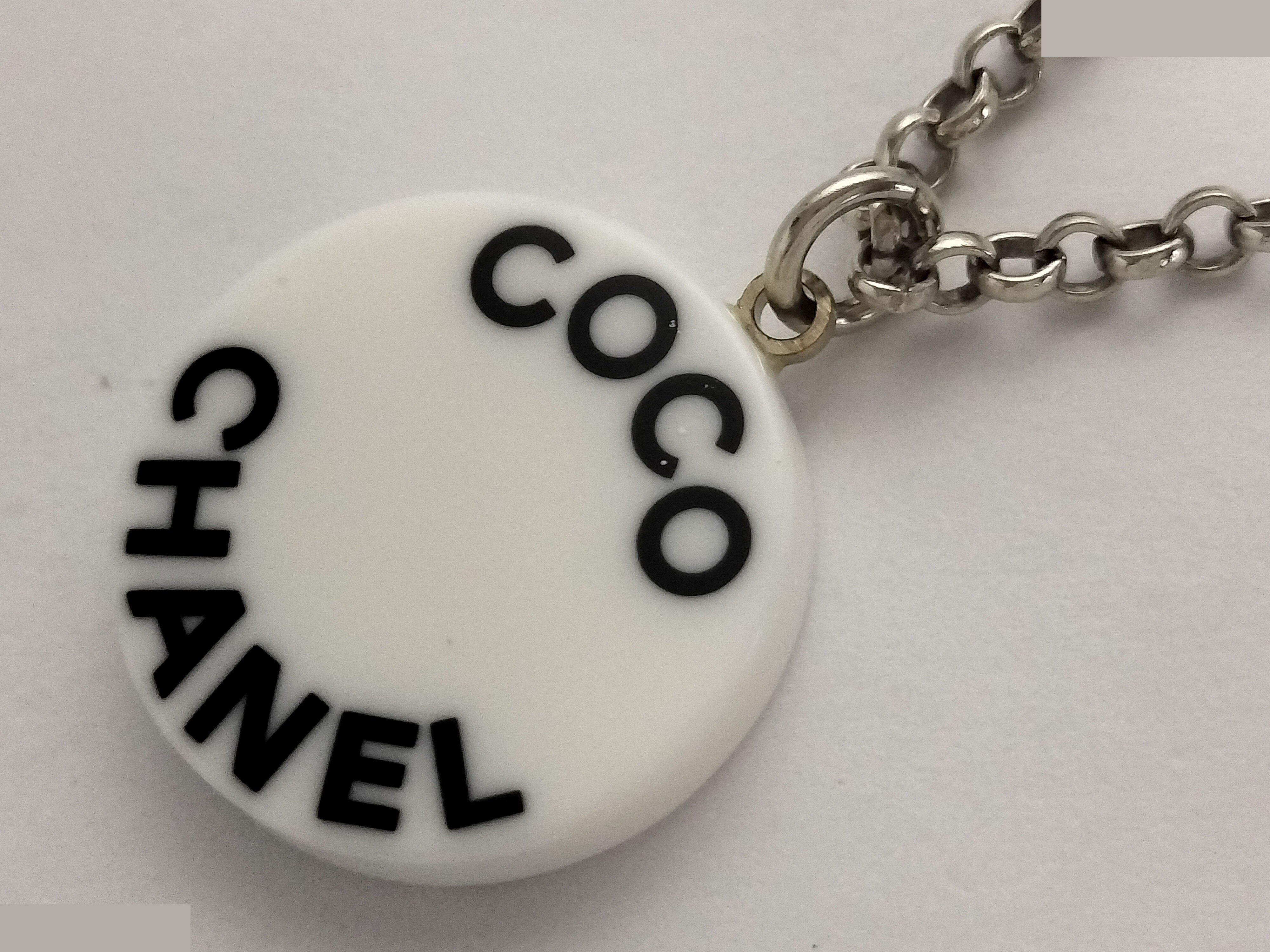 COCO Logo Silver Necklace 07P — view 4