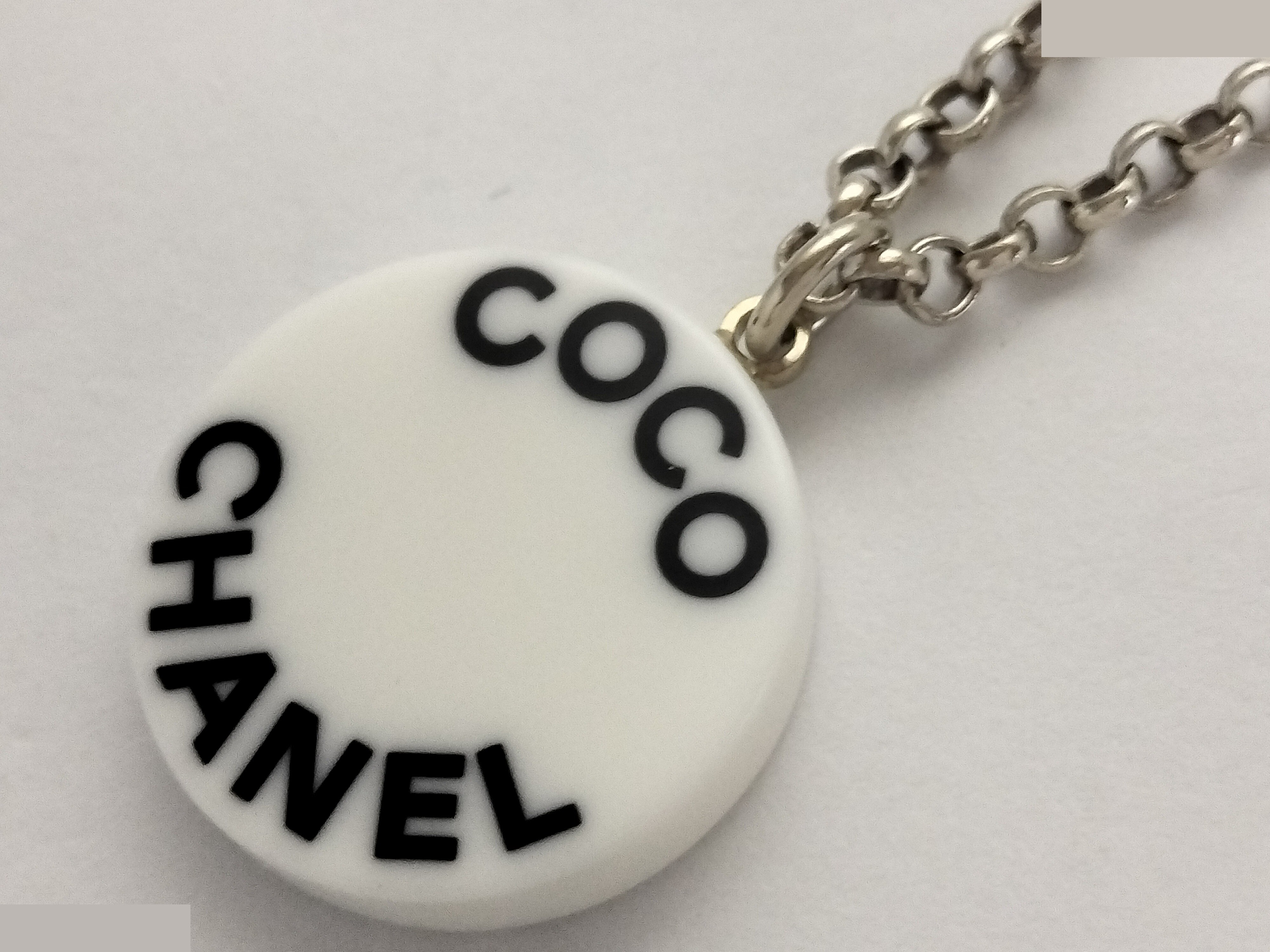 COCO Logo Silver Necklace 07P — view 5