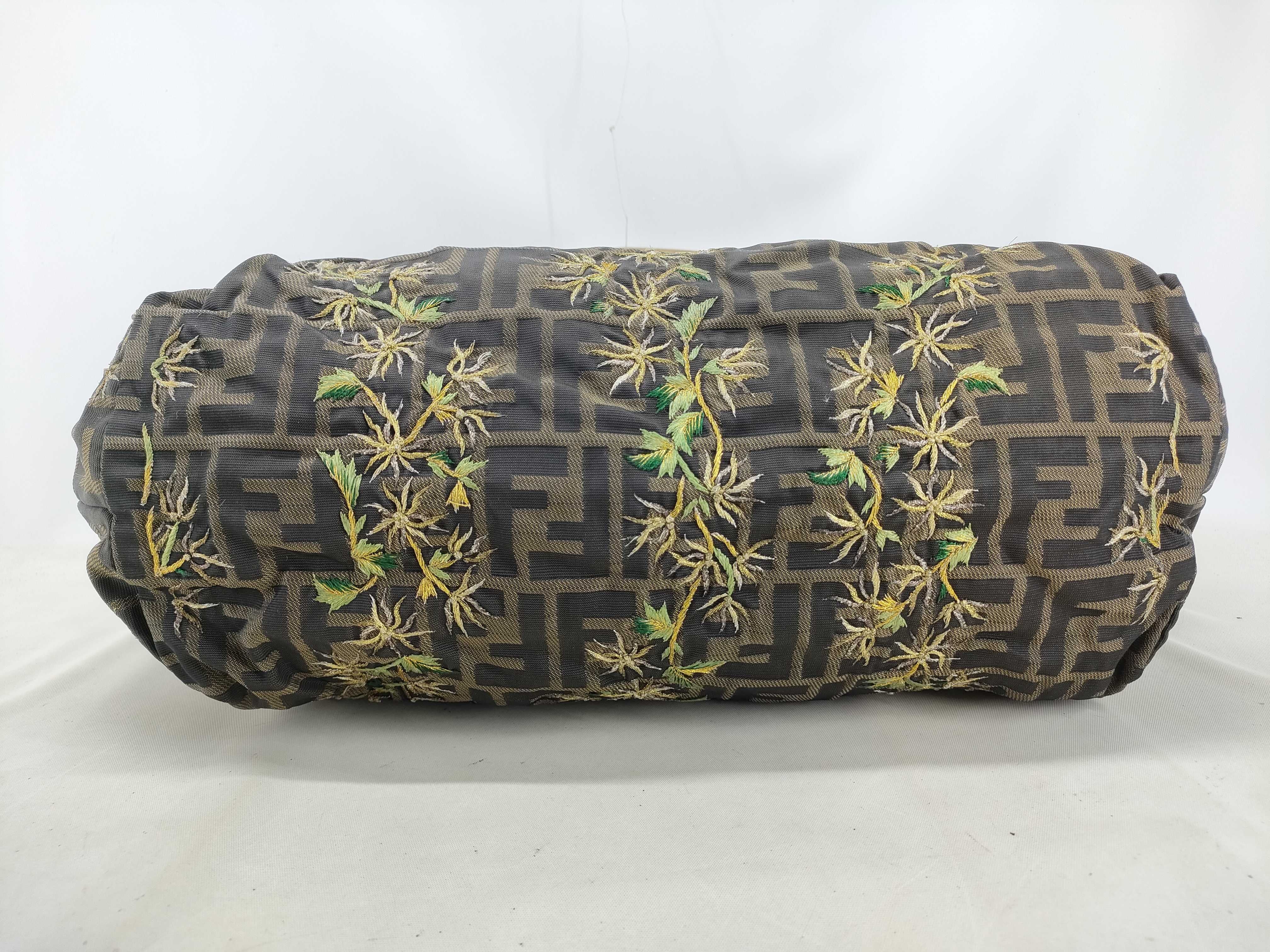 Zucca pattern Fendi Mamma embroidered tote bag — view 3