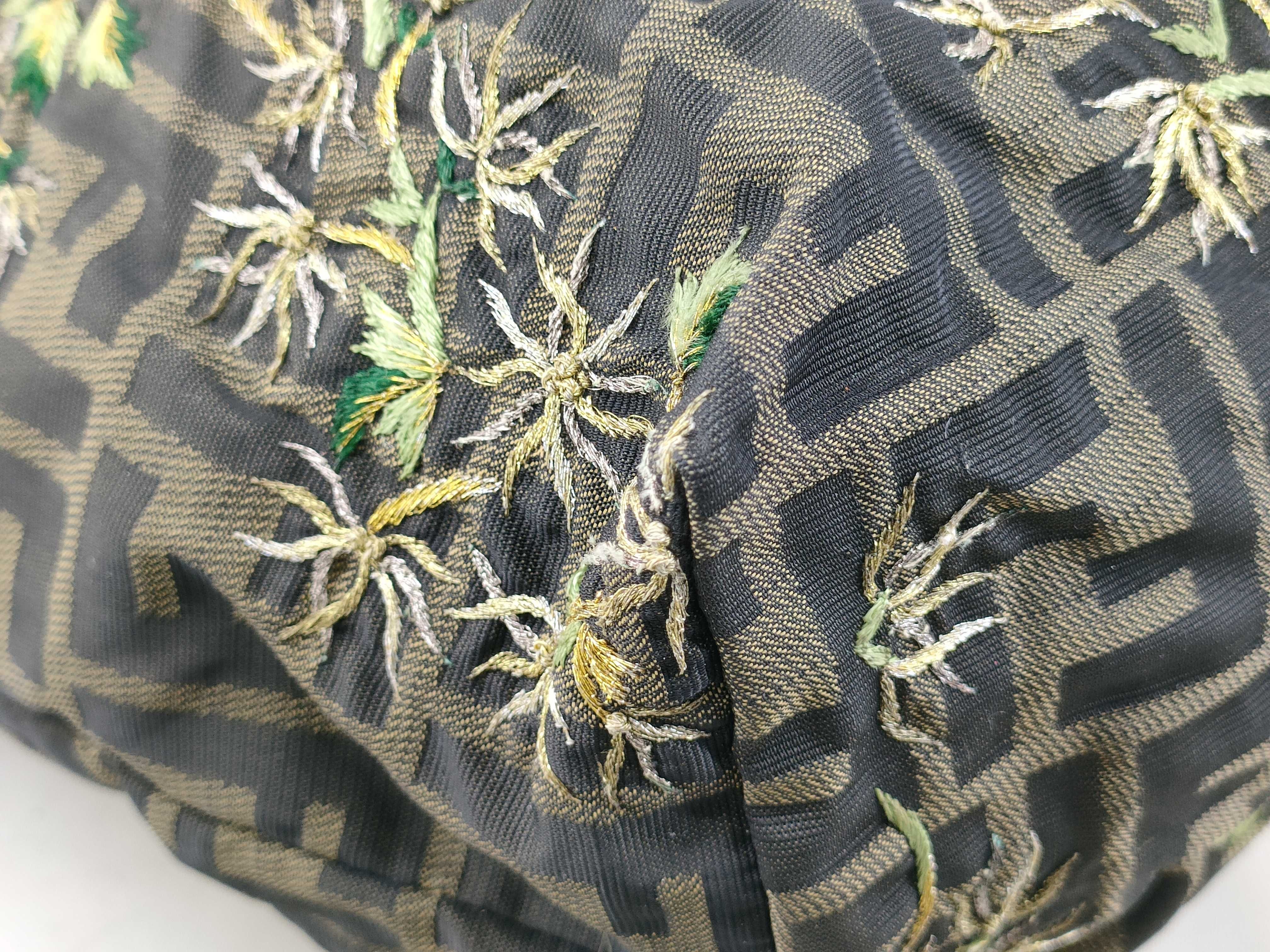 Zucca pattern Fendi Mamma embroidered tote bag — view 4