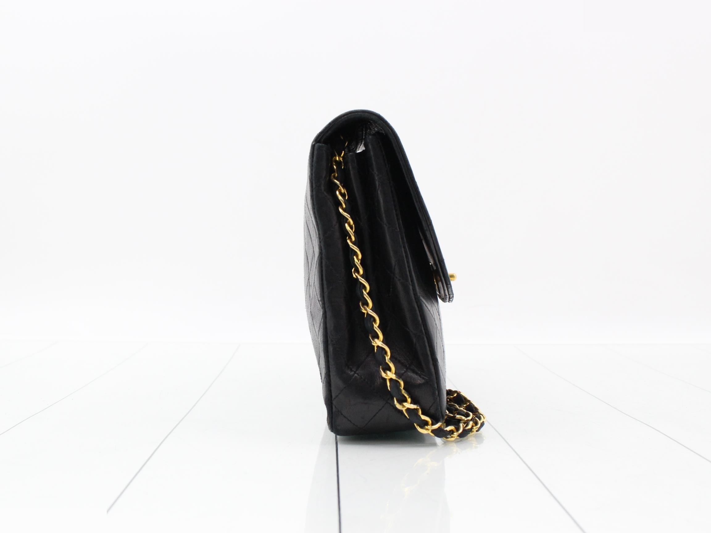 Matelassé Leather Turnlock Chain Shoulder Bag — view 4