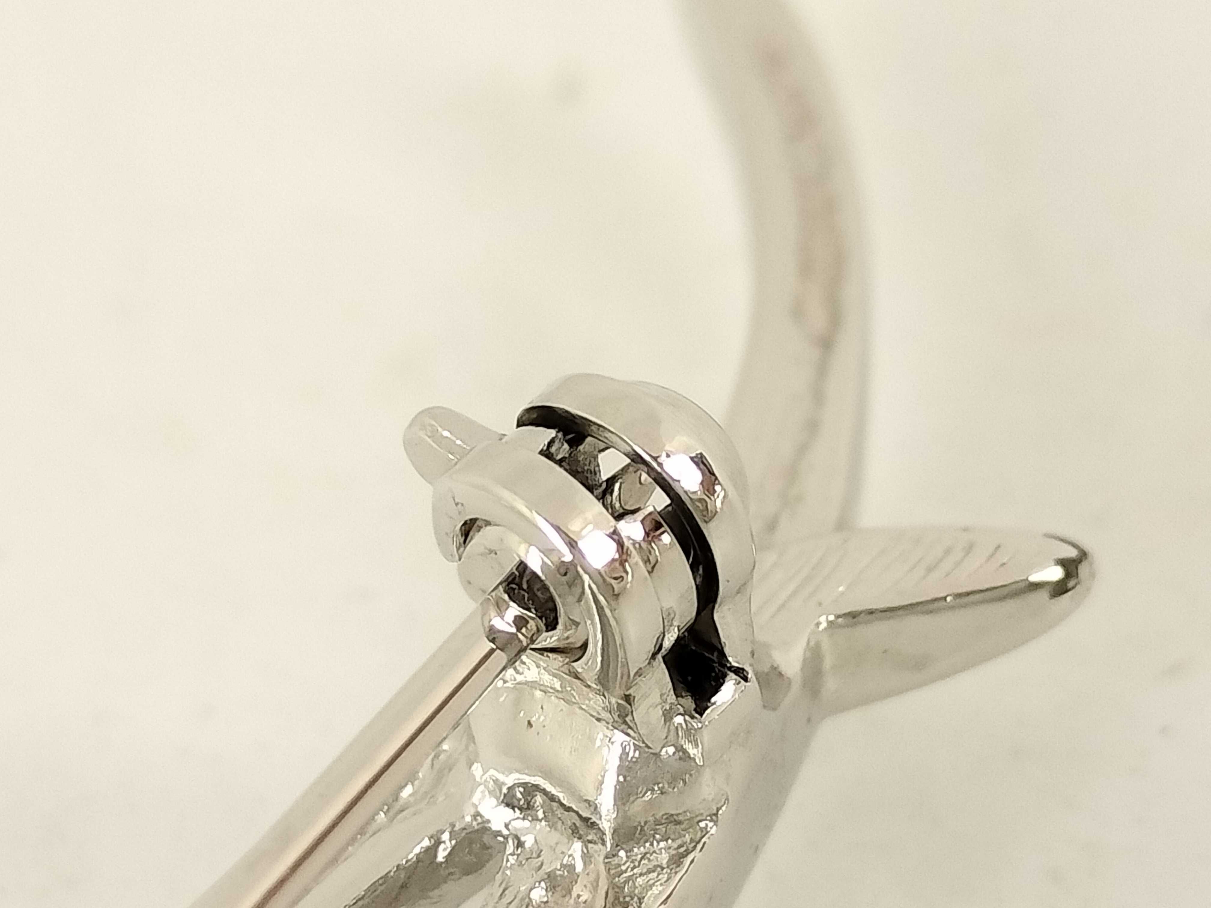 Vintage Swirl Silver Brooch — view 6