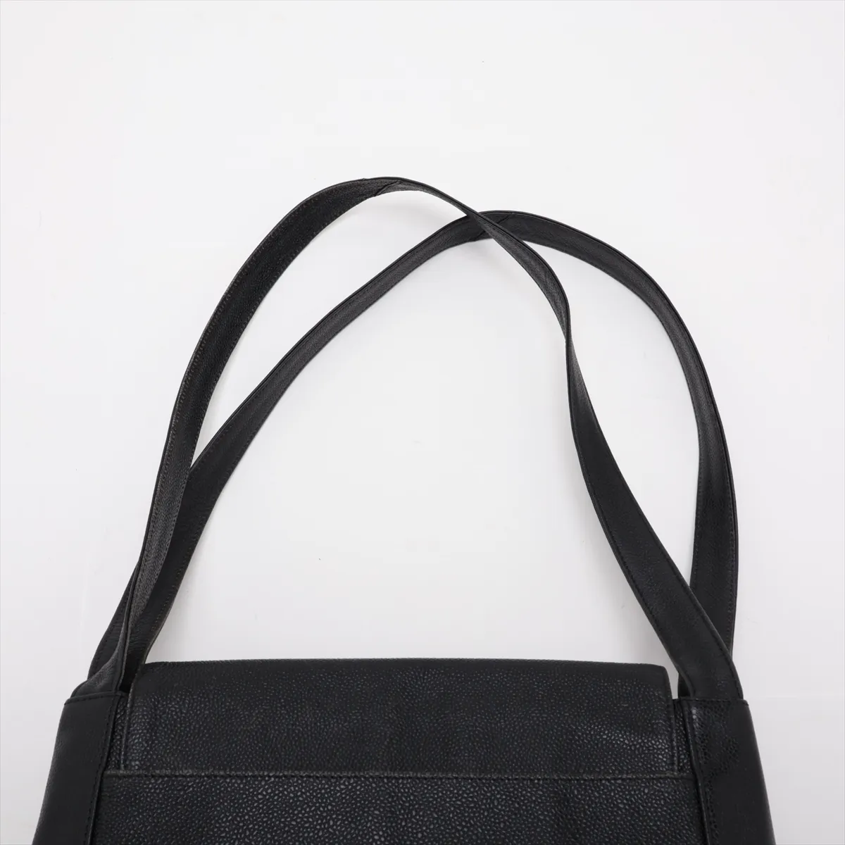 Coco Mark Caviar Skin Shoulder Bag, Black with Gold Hardware, 4264885, Series 4 — view 6