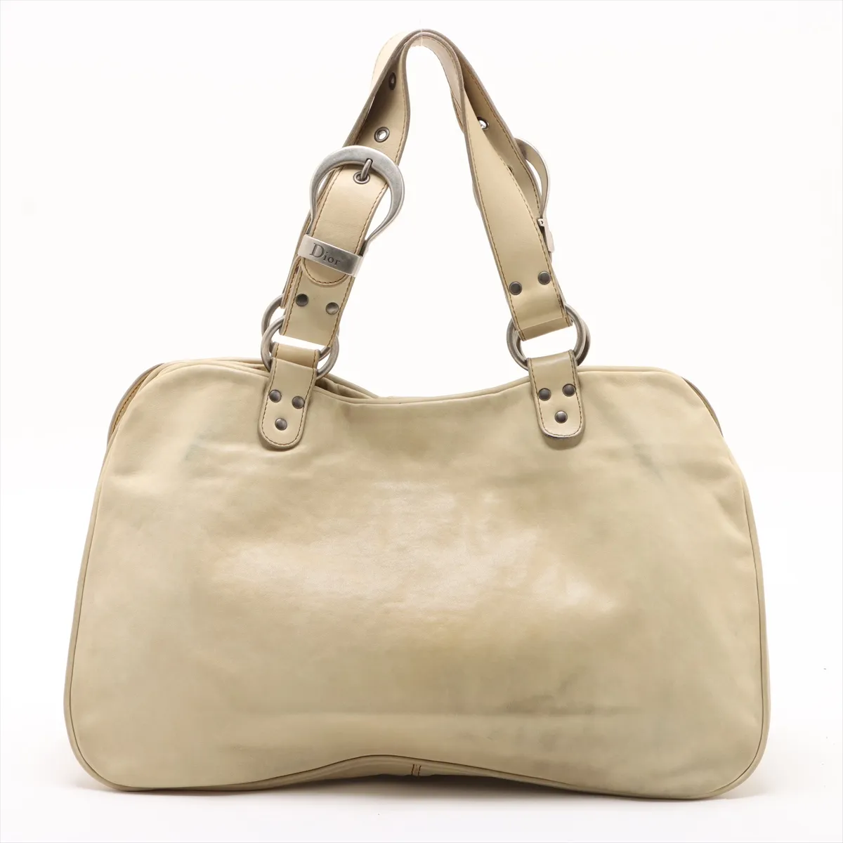 Gaucho Leather Handbag Beige — view 2