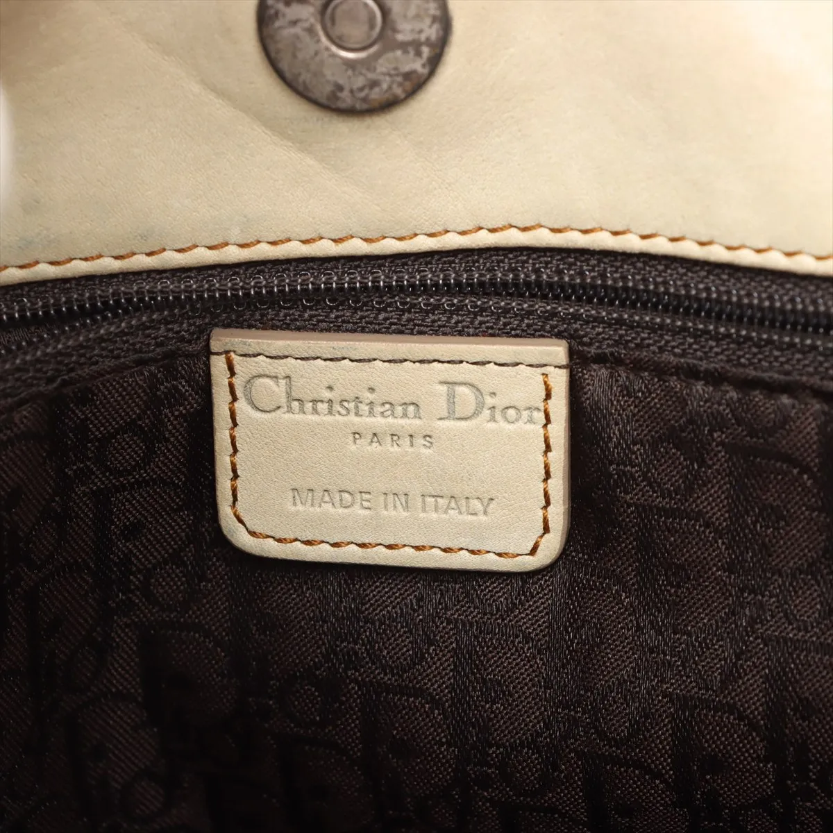Gaucho Leather Handbag Beige — view 12