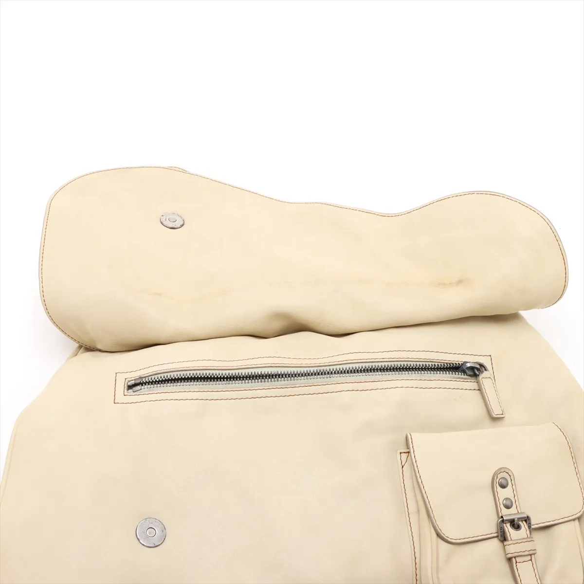 Gaucho Leather Handbag Beige — view 13