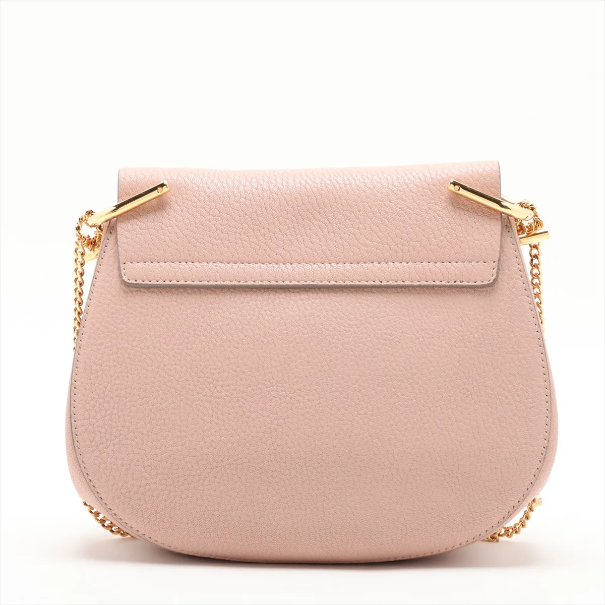 Drew Leather Chain Shoulder Bag, Pink, Outlet — view 2