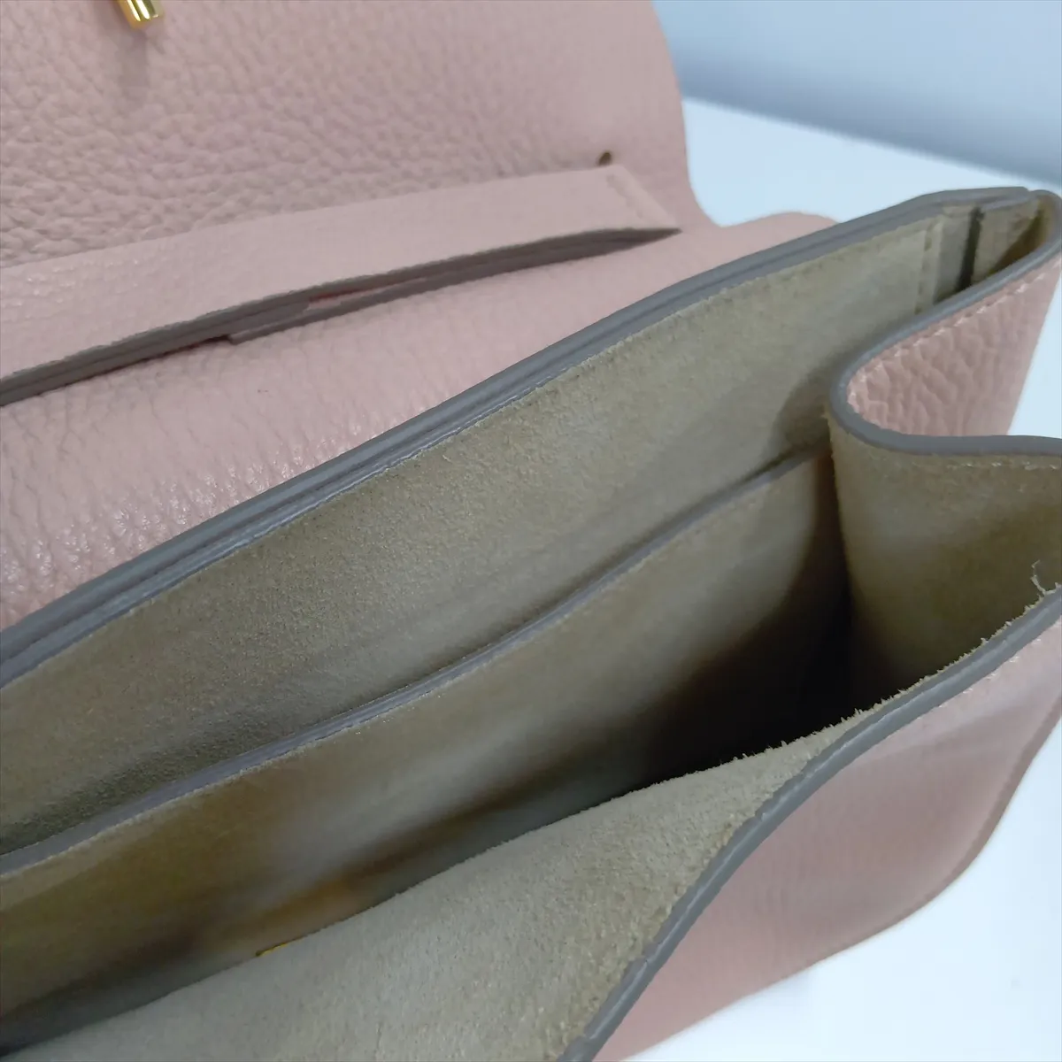Drew Leather Chain Shoulder Bag, Pink, Outlet — view 10