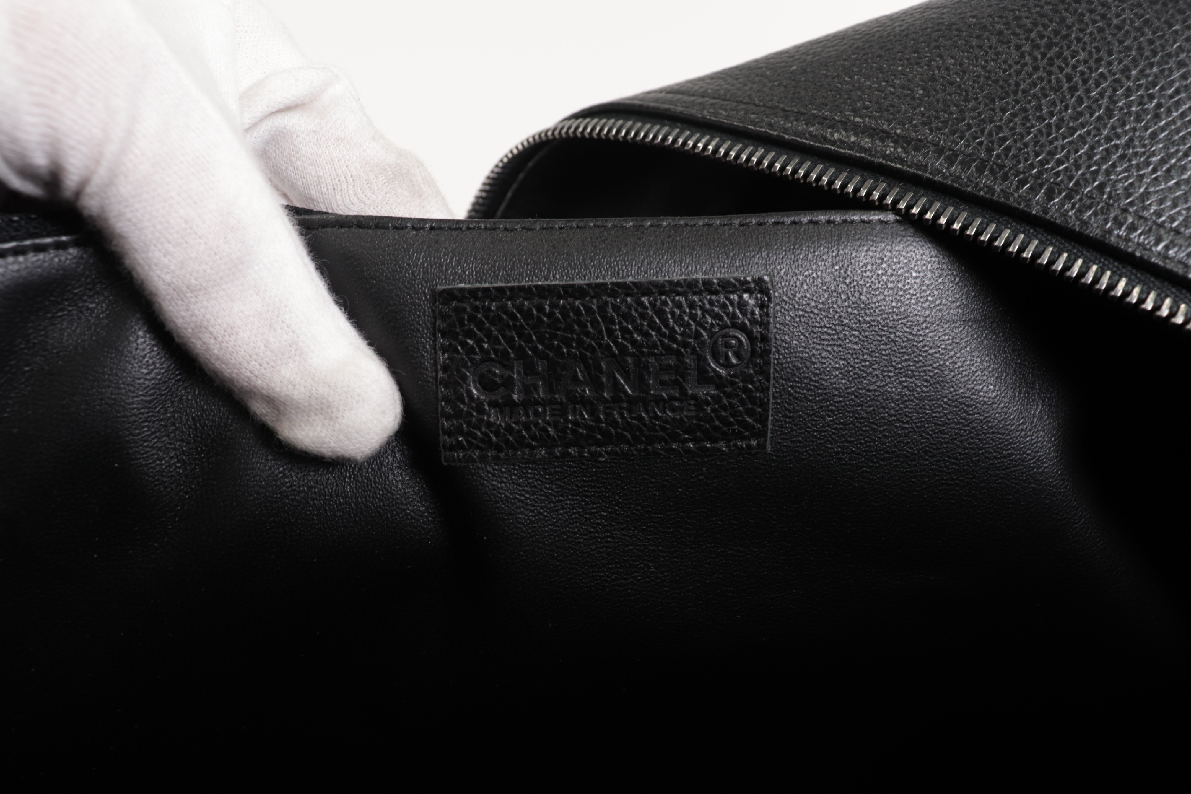 Caviar Logo Boston Bag (No. 6) Shoulder Bag — view 8