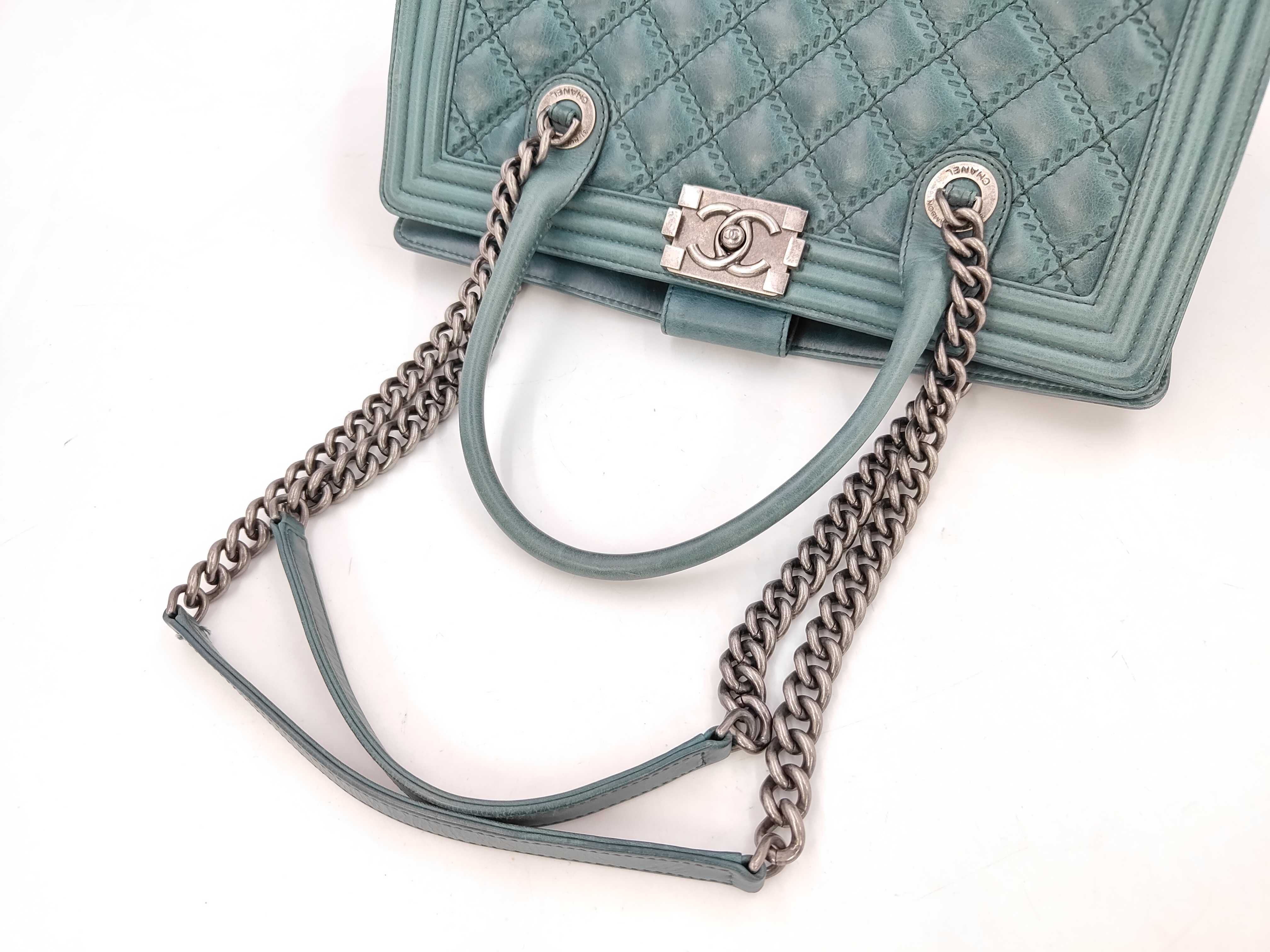 green shoulder bag — view 5
