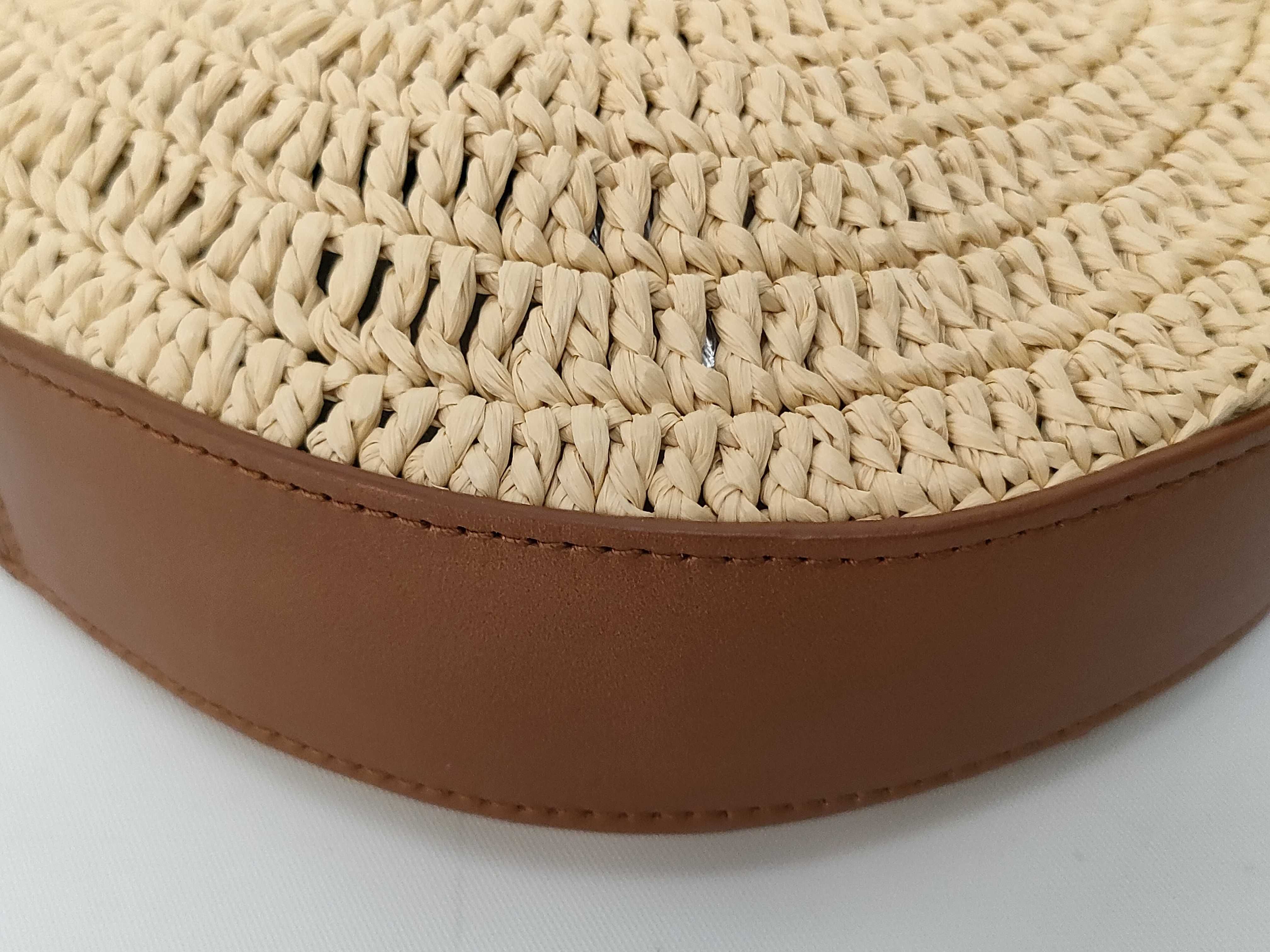 Round Raffia Shoulder Bag — view 4
