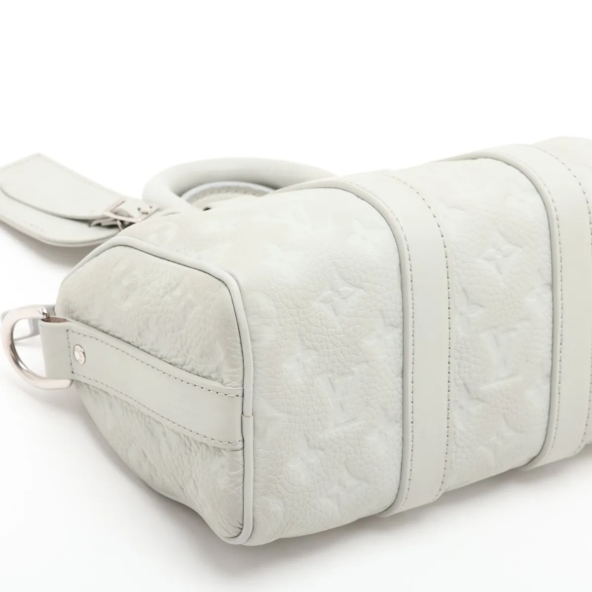 Taurillon Monogram Keepall Bandoulière 25 M23163, serial number unknown, gray. — view 4