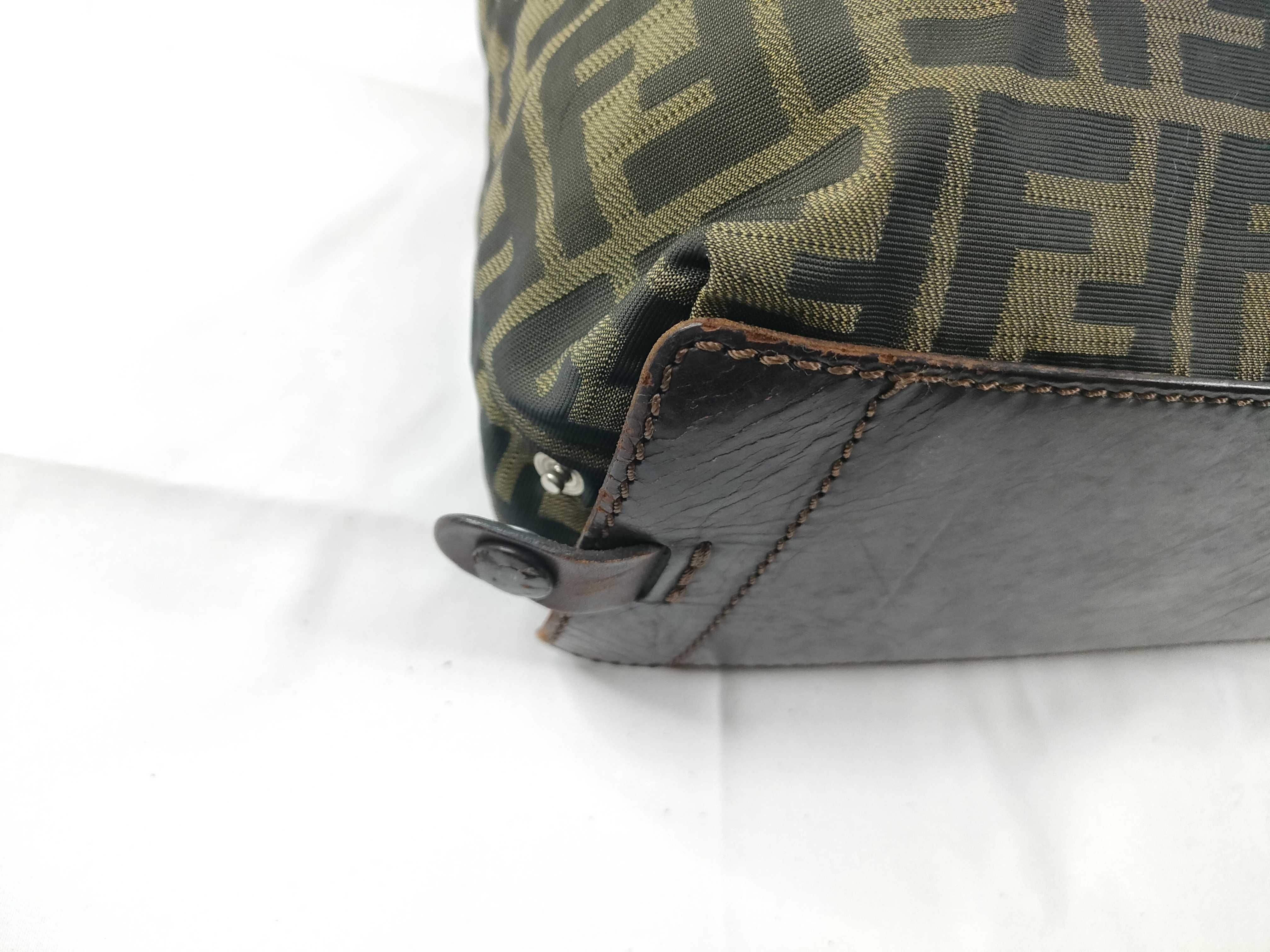 Zucca pattern FF canvas tote bag, handbag, tote bag — view 3