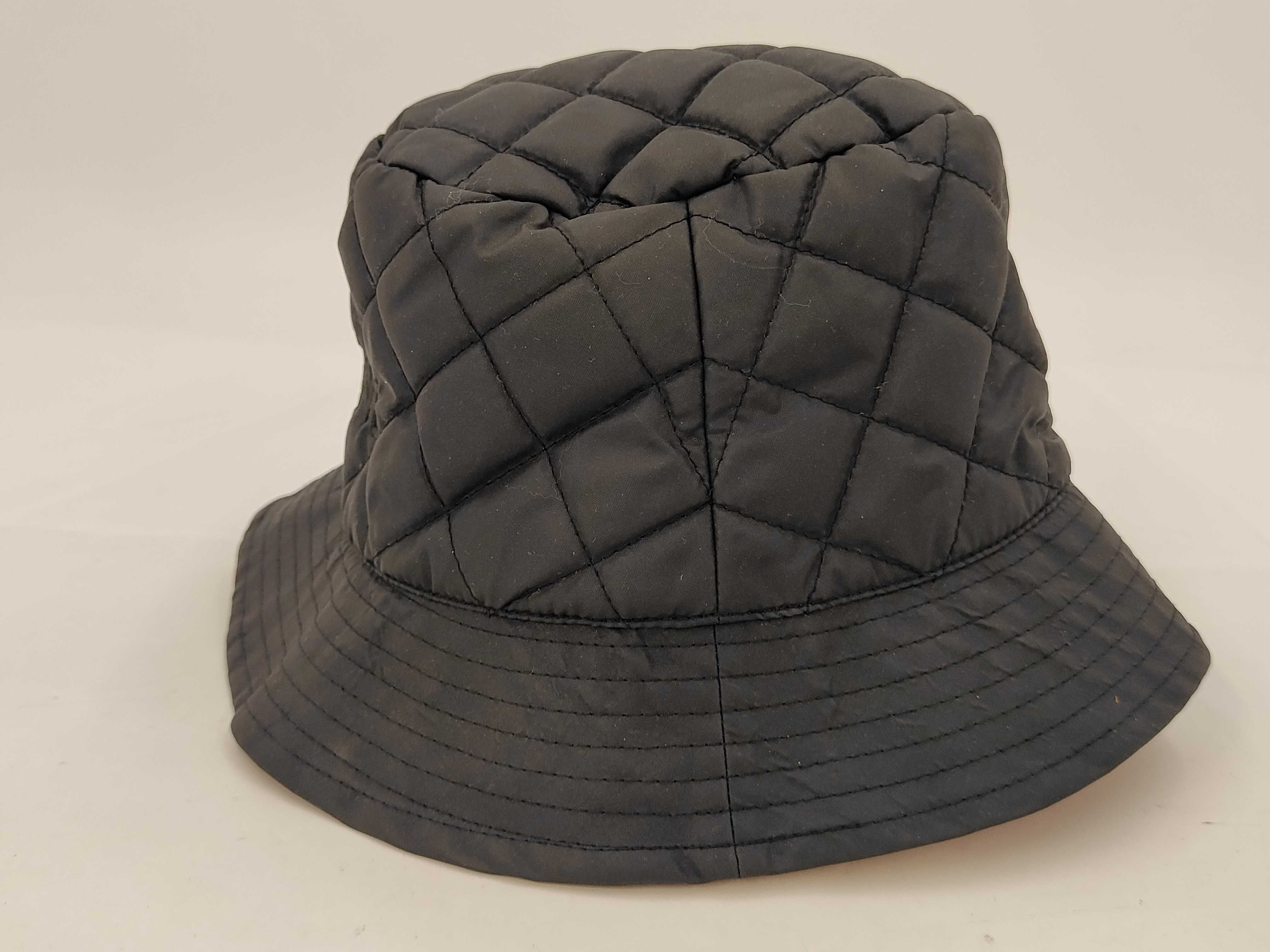Logo Hat, Nylon Quilted, Black, Other Accessories — view 2