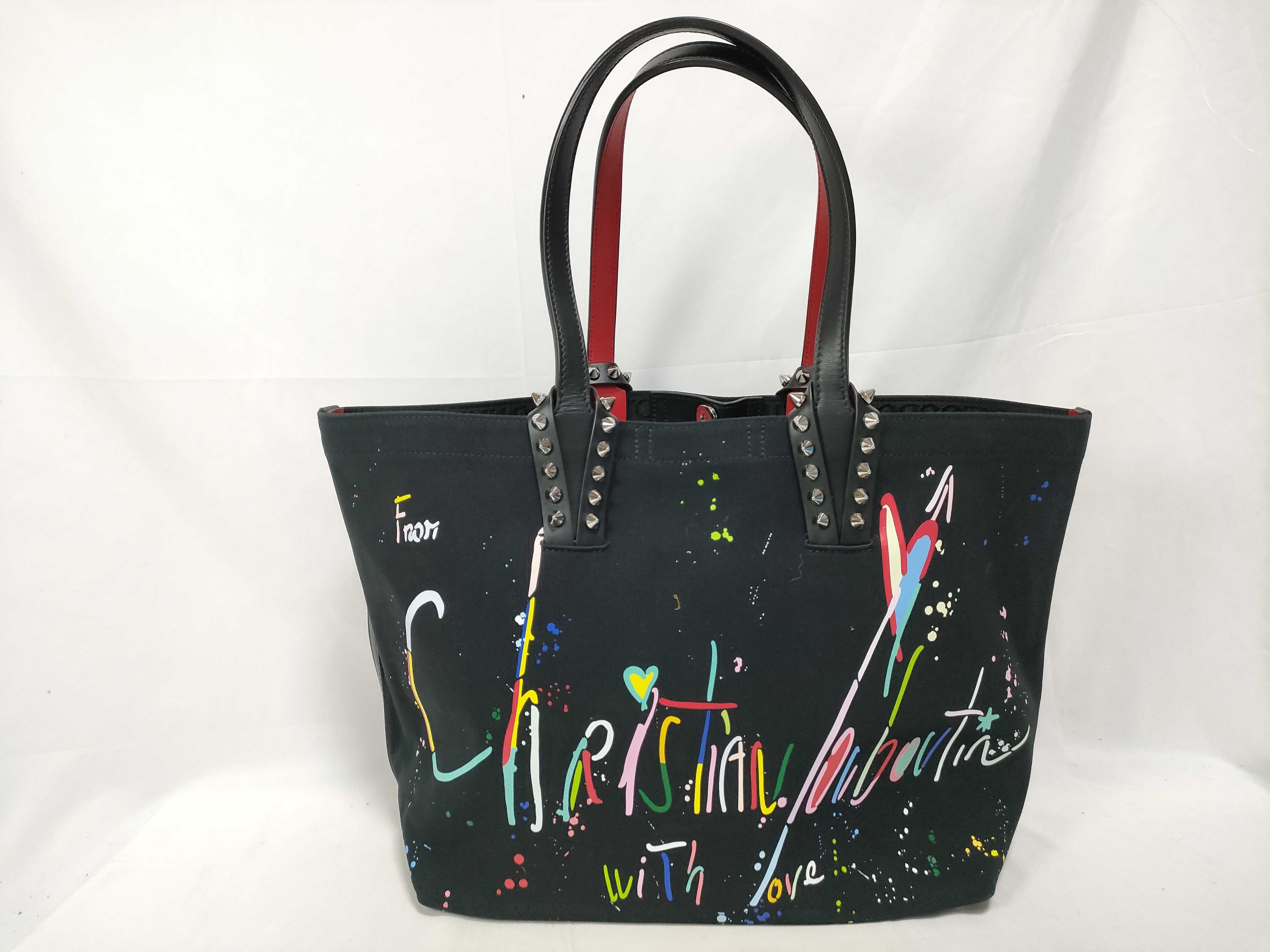 Cabata Tote Canvas Studded Multicolor Tote Bag