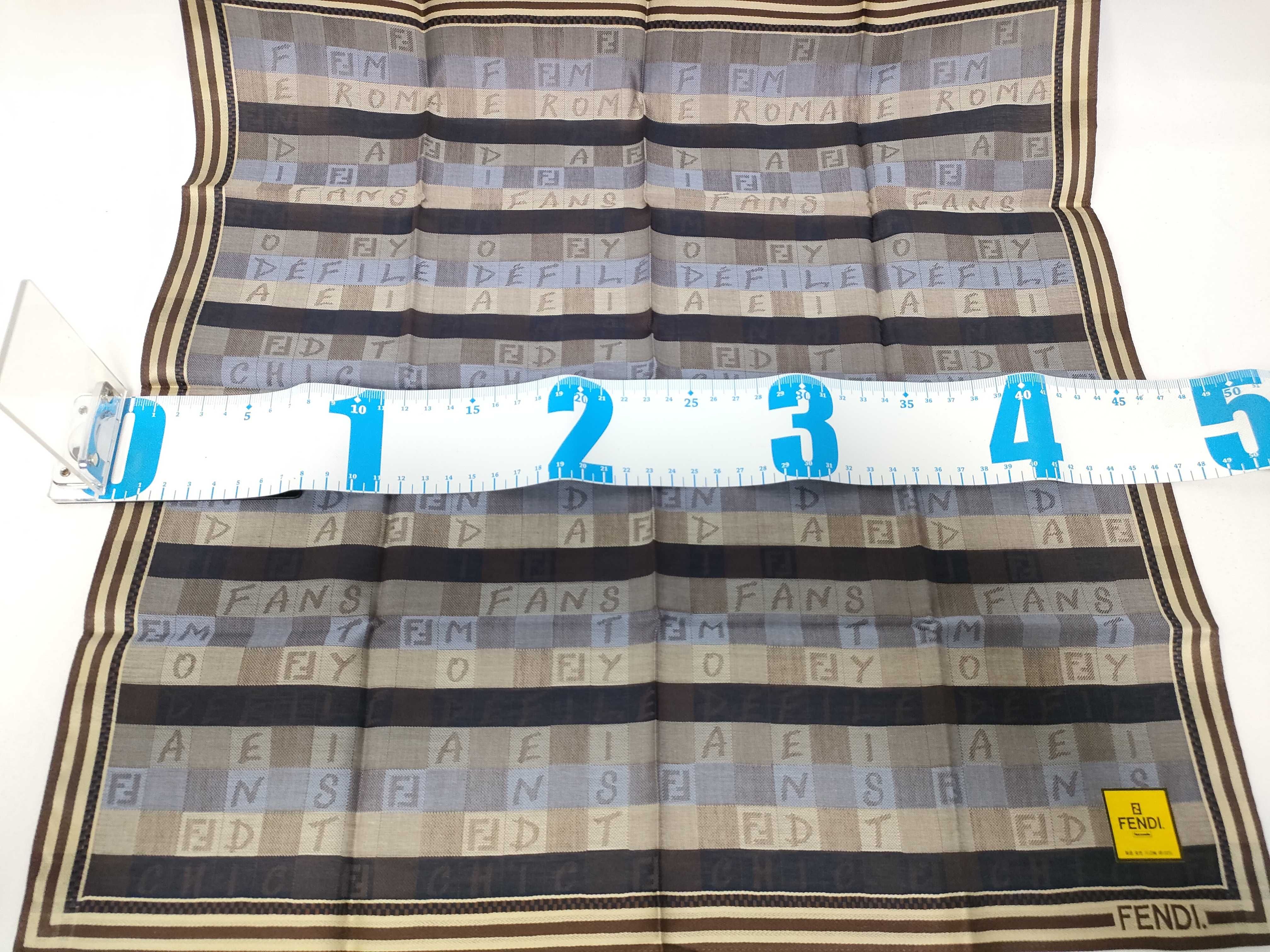 (Fendi) Unused, with seal, handkerchief/scarf, FF block check pattern, other accessories. — view 2
