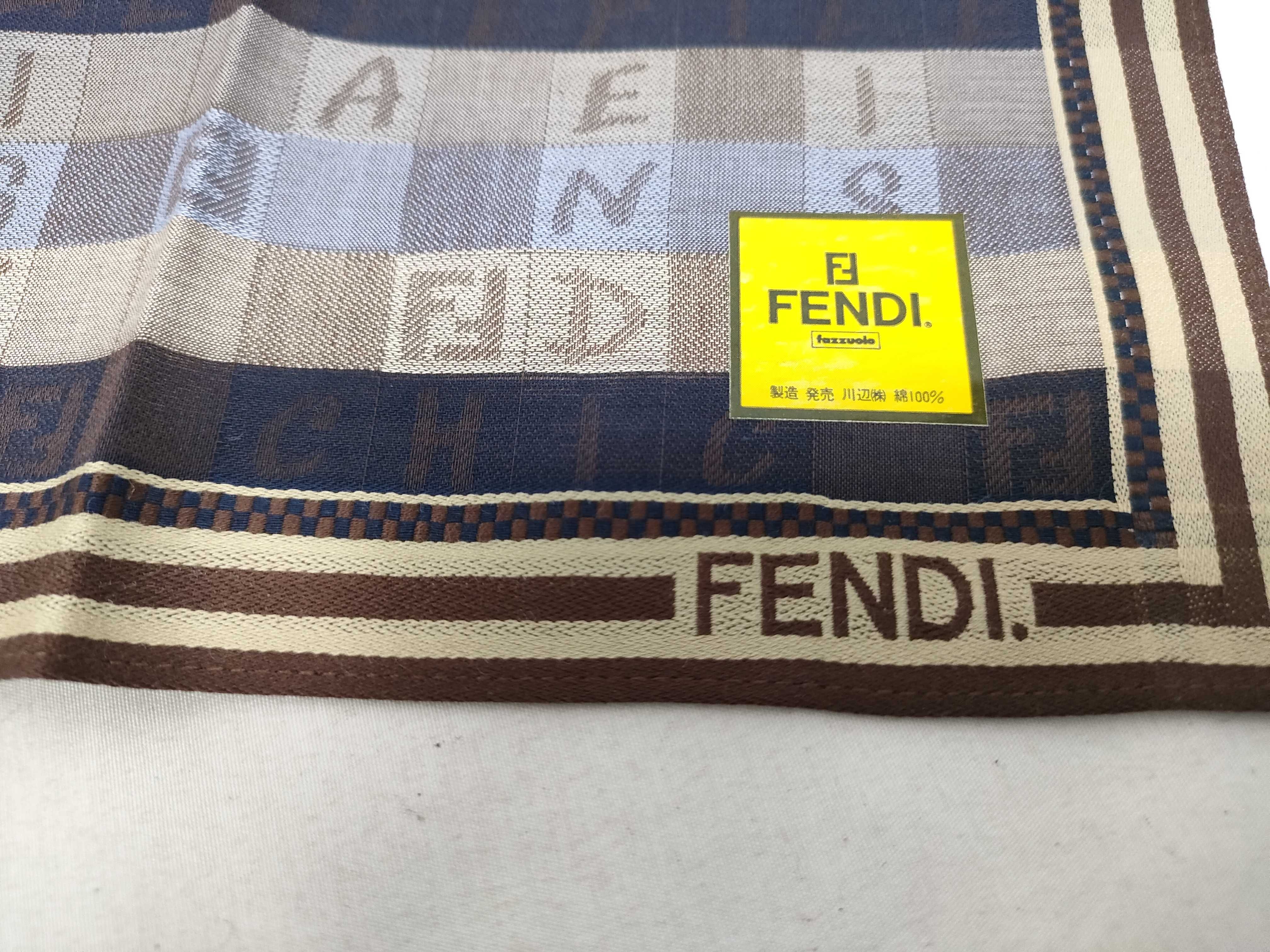 (Fendi) Unused, with seal, handkerchief/scarf, FF block check pattern, other accessories. — view 3