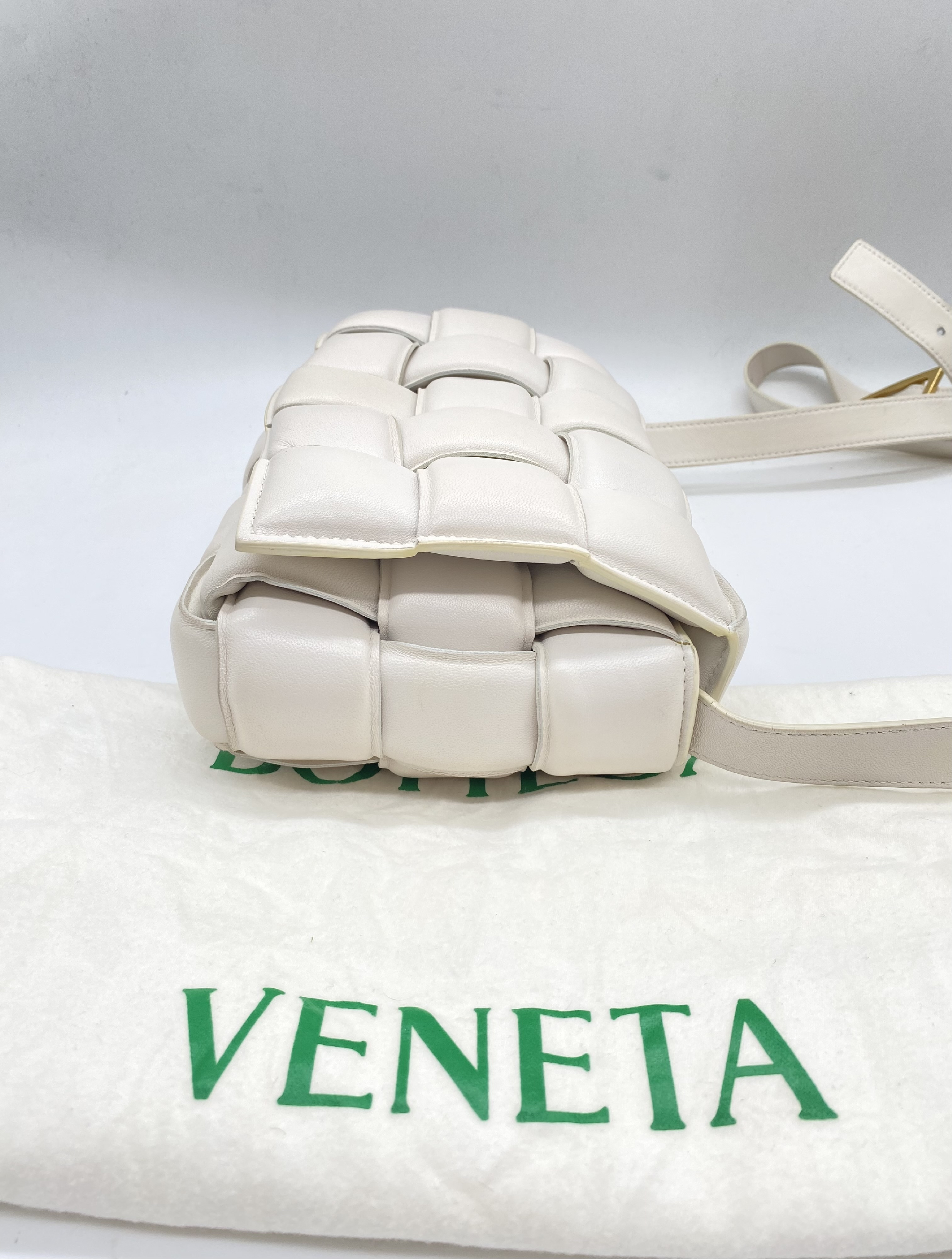 Maxi Intrecciato Padded Cassette IC Chip Activated, Dust Bag Included, Shoulder Bag — view 5