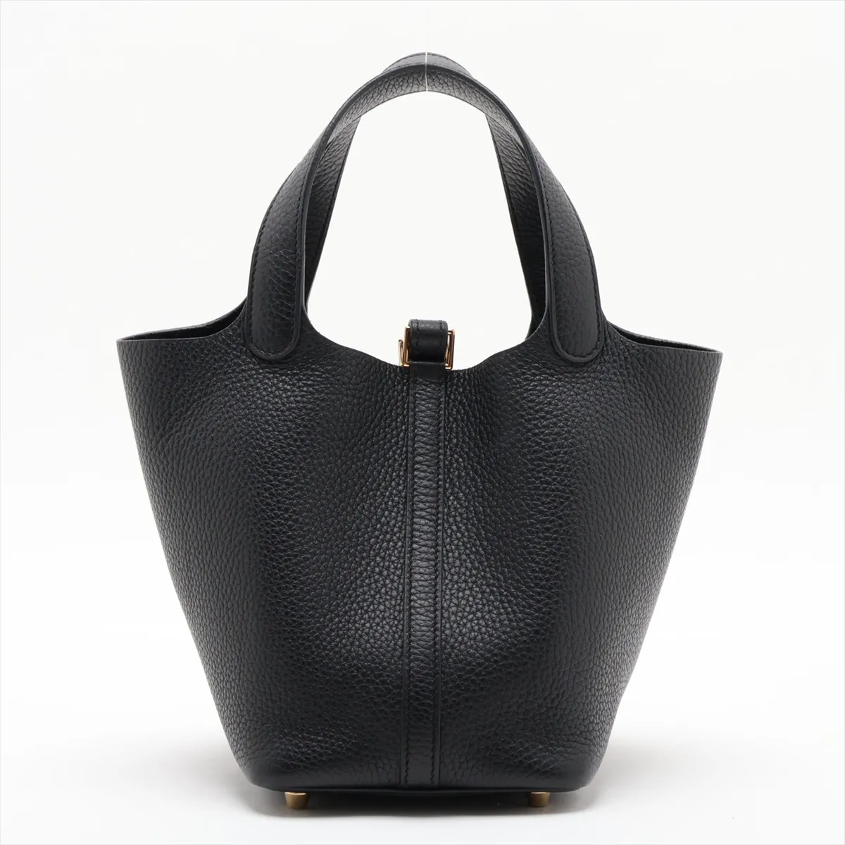 [Individually packaged] Hermes Picotin Lock 18 PM Taurillon Clemence Black Gold Hardware U: 2022 — view 2
