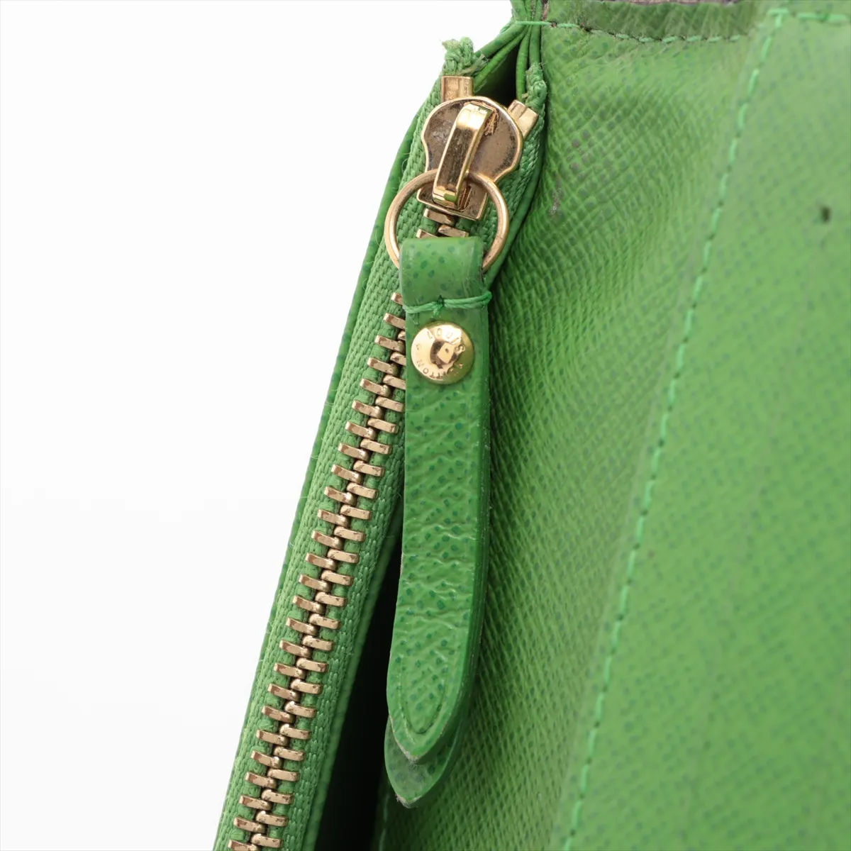 Monogram Portefeuille Insolite M66565 CA3078 Brown x Green Round Wallet — view 9